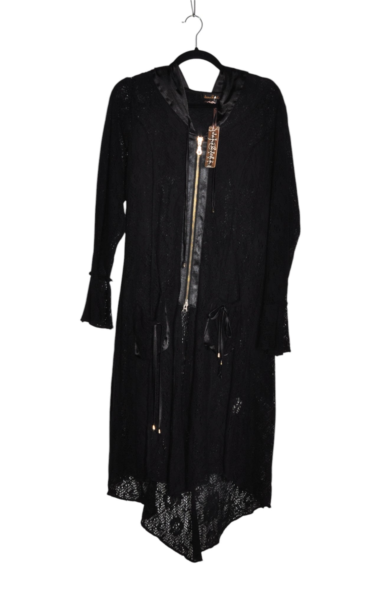 Stylish JANE & JOHN Women's Black XL High Low Regular Fit Dresses