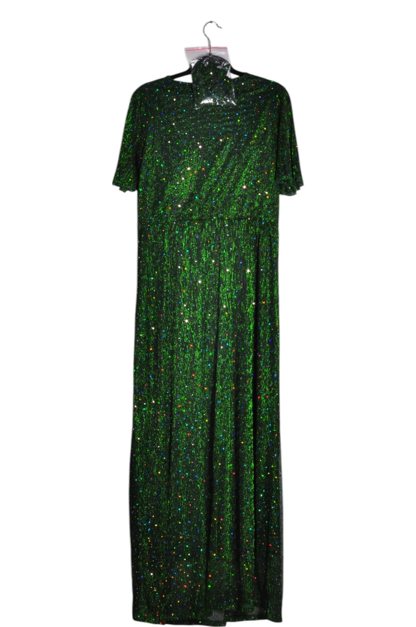 ANGASHION Stylish Women's Green Maxi Dress in Regular Fit - Size XL