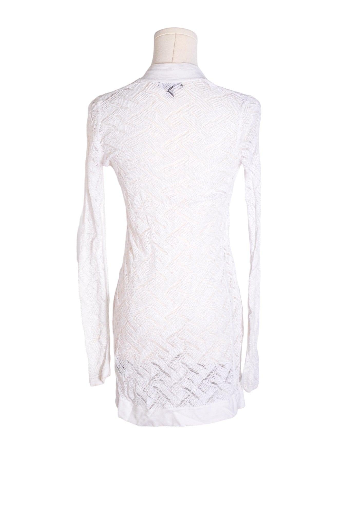 Stylish CHATEAU Women's White Regular-Fit Cardigan in XS Size