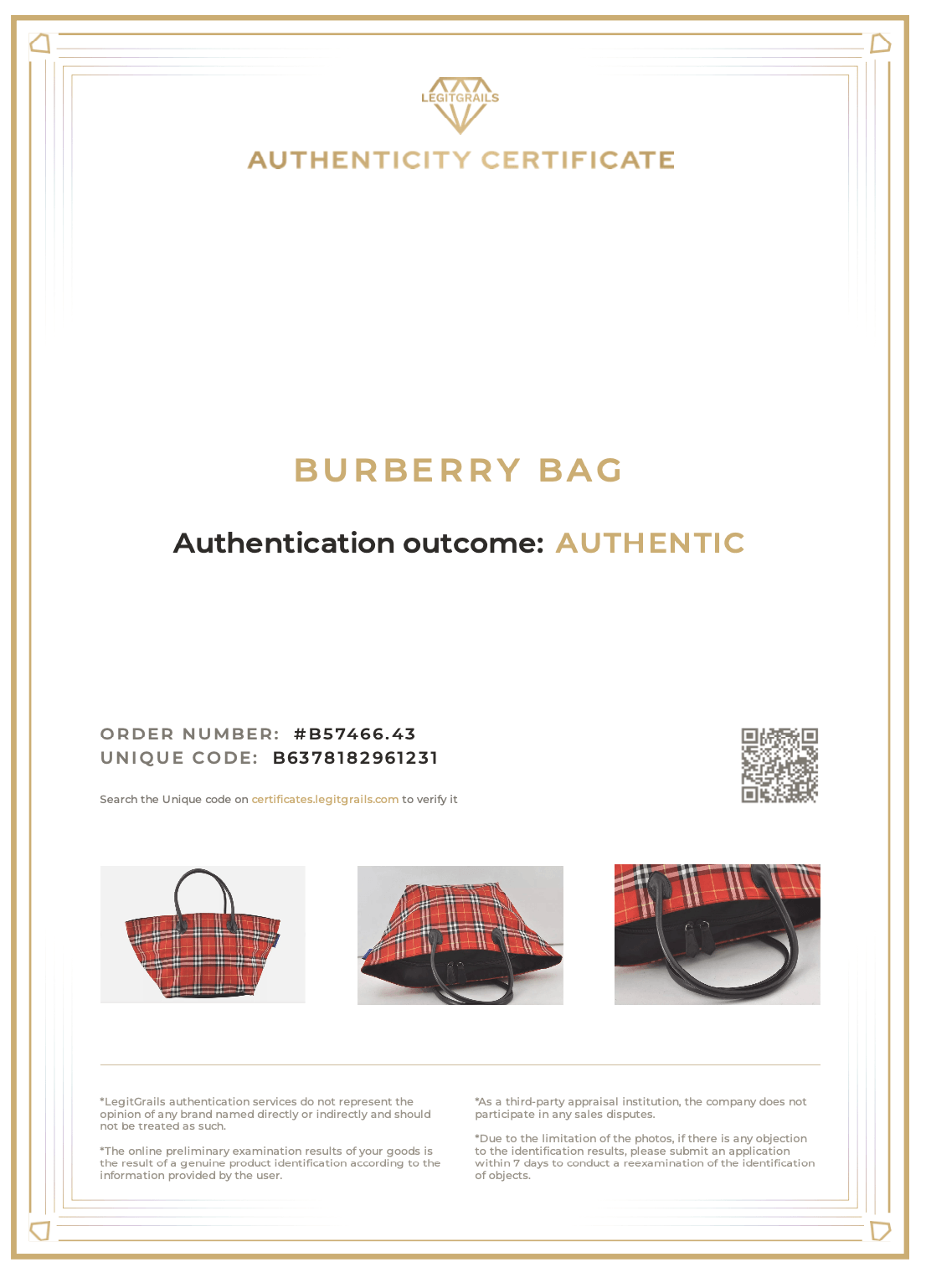 Burberry BLUE LABEL Iconic Check Pattern Red Nylon Leather Shoulder Tote Bag 9373K