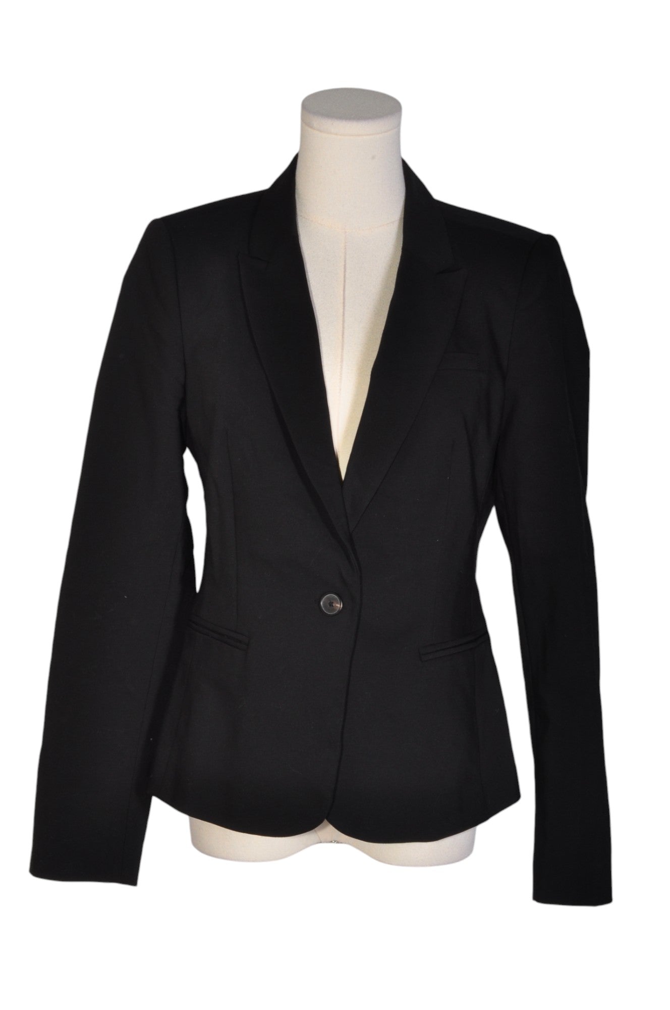 Stylish RW&CO Regular-Fit Black Women's Jacket - Size 8