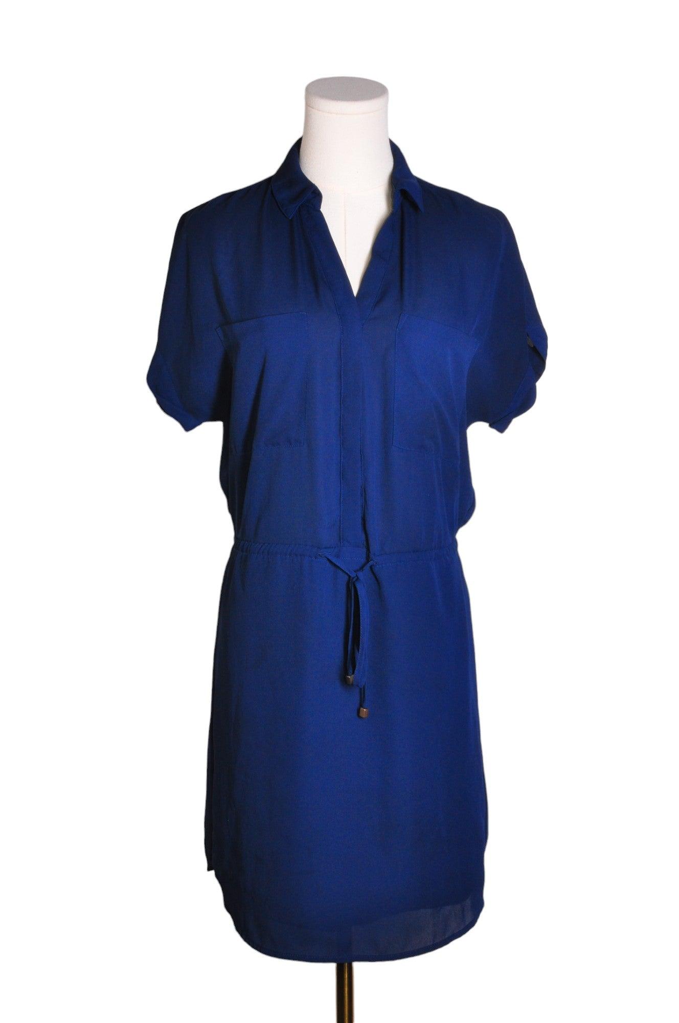 DYNAMITE Stylish Women's Wrap Dress in Blue - Regular Fit, Size S