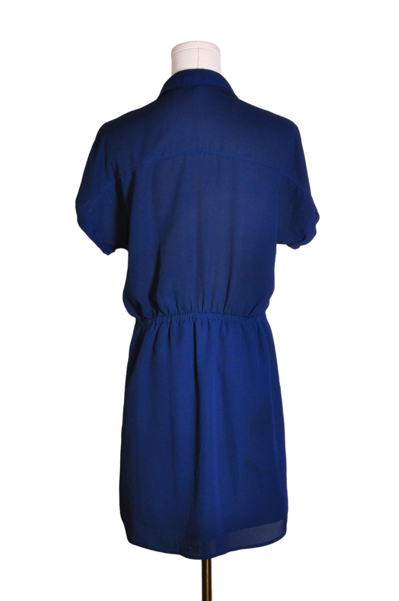 DYNAMITE Stylish Women's Wrap Dress in Blue - Regular Fit, Size S