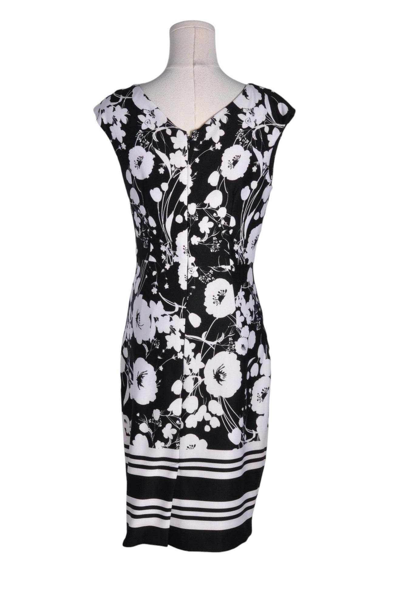 Stylish CHATEAU Women's Regular-Fit Black Sheath Dress - Size S