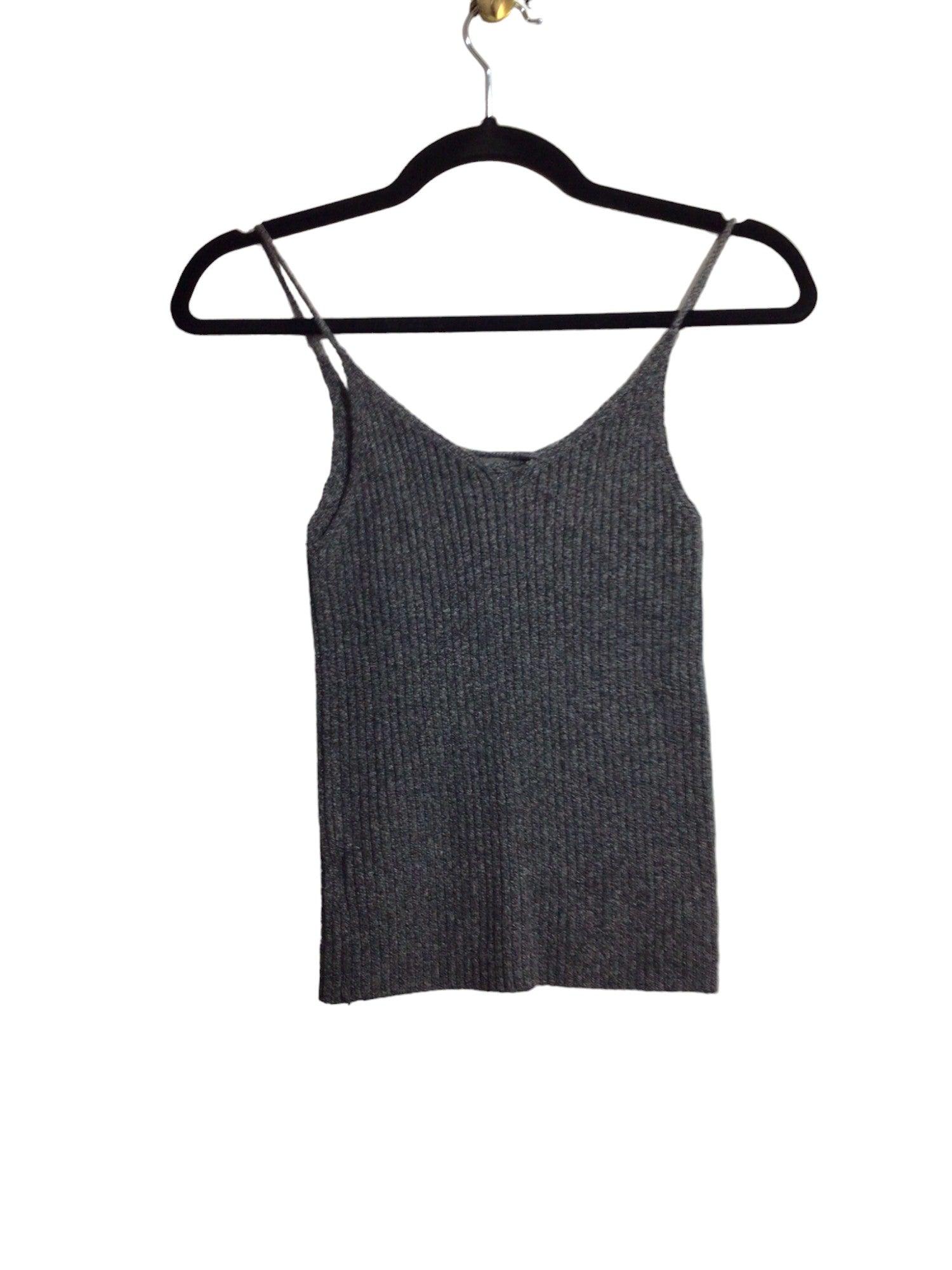 Stylish AMERICAN EAGLE Women's Gray Regular Fit Crop Tops in Size S