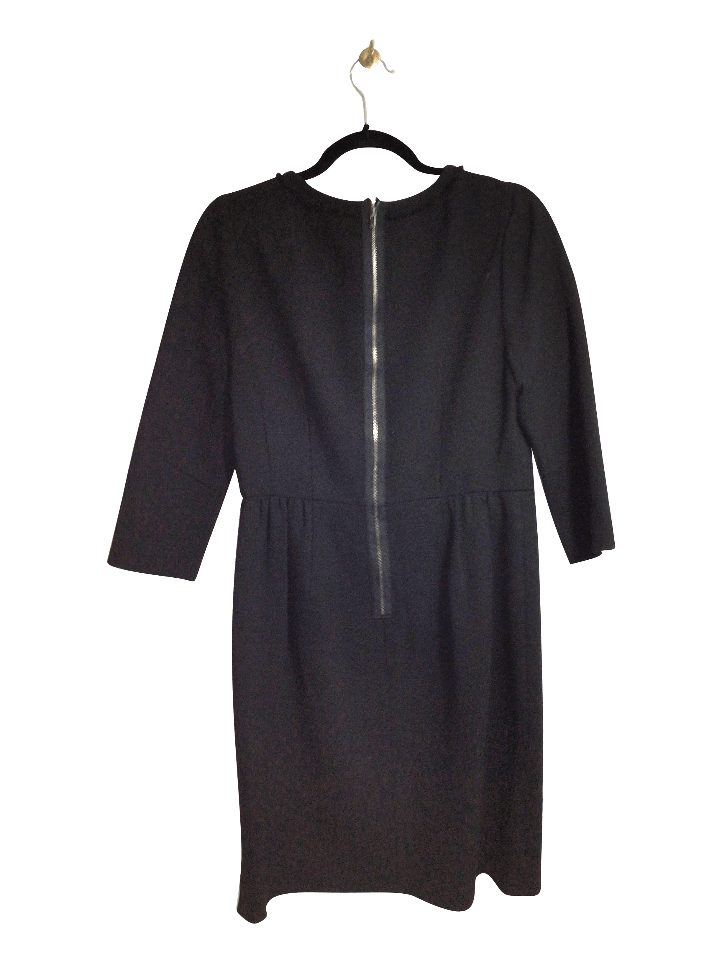 Stylish J. CREW Women's Black Regular Fit Midi Dress - Size L