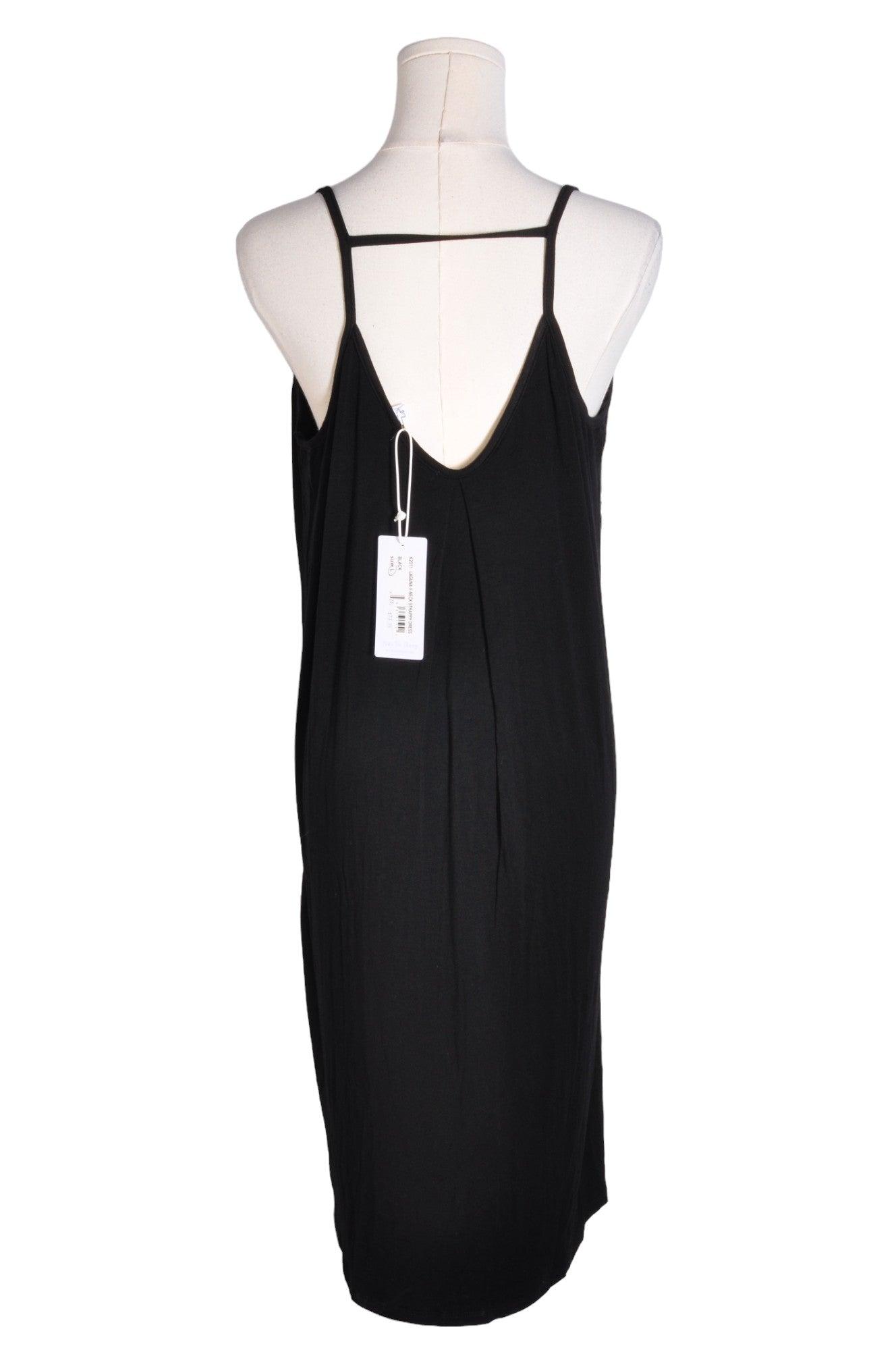 KOY RESORT Stylish Women's Black Regular Fit Sheath Dress - Size L