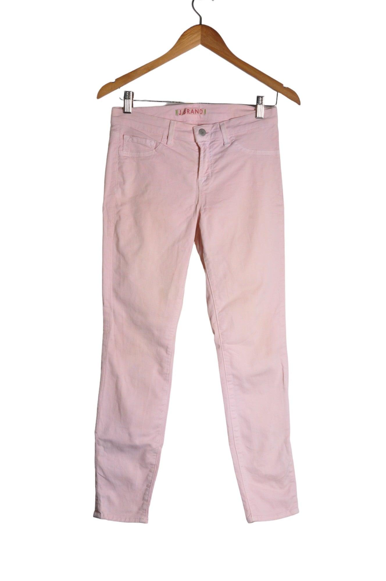 Stylish J. BRAND Women's Pink Regular Fit Straight-Legged Jeans - Size 36