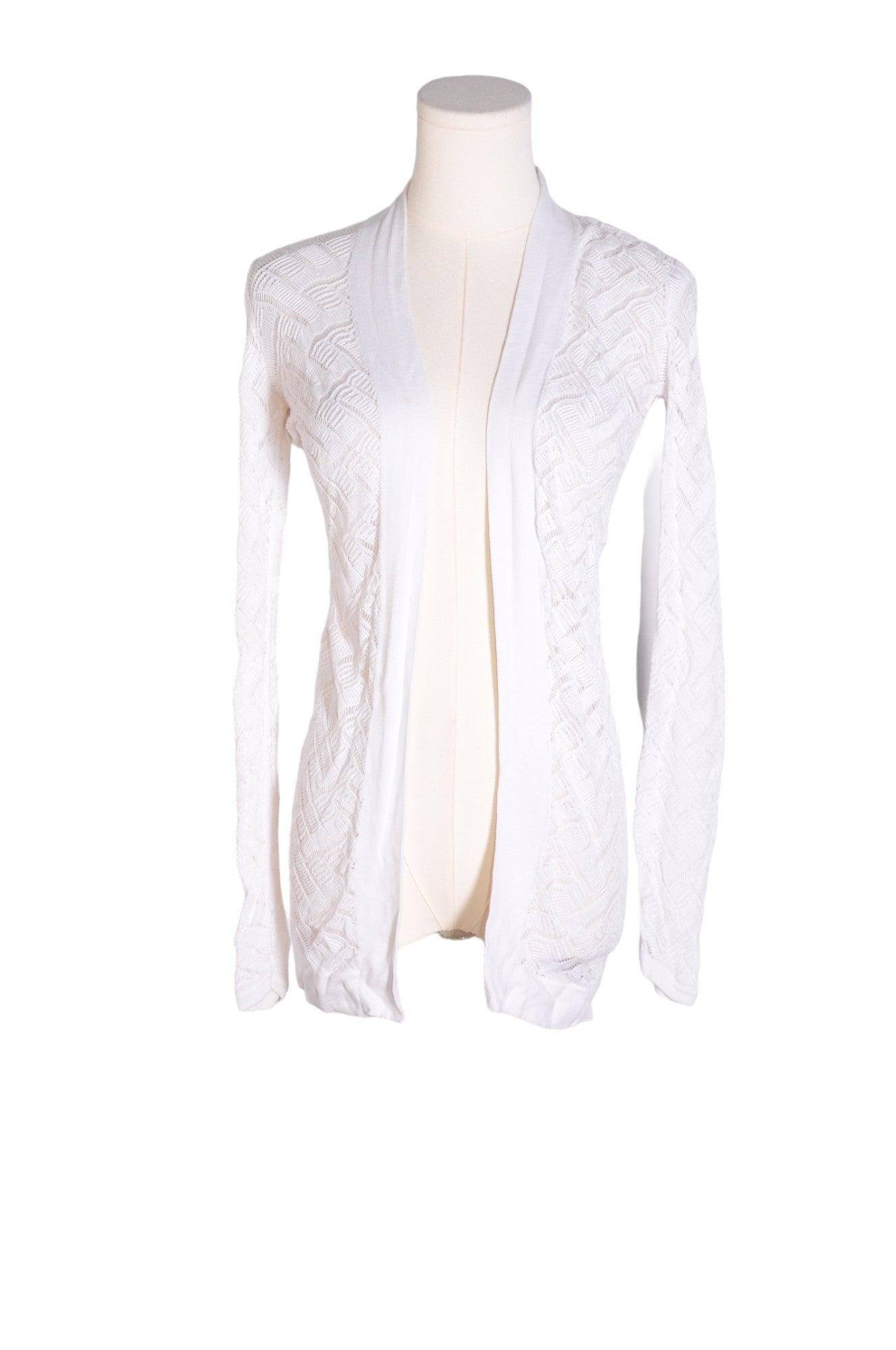 Stylish CHATEAU Women's White Regular-Fit Cardigan in XS Size