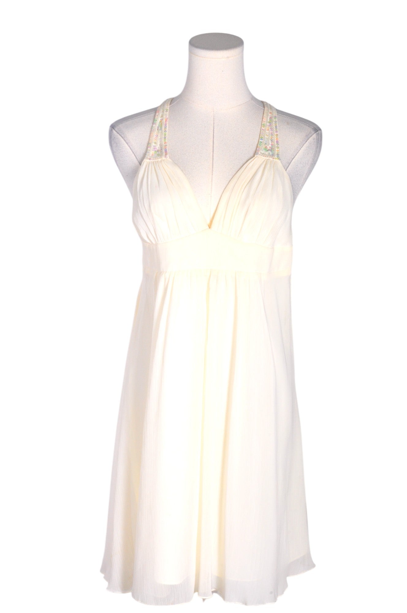 Stylish KOPA Women's White Regular-Fit A-Line Dress - Size S