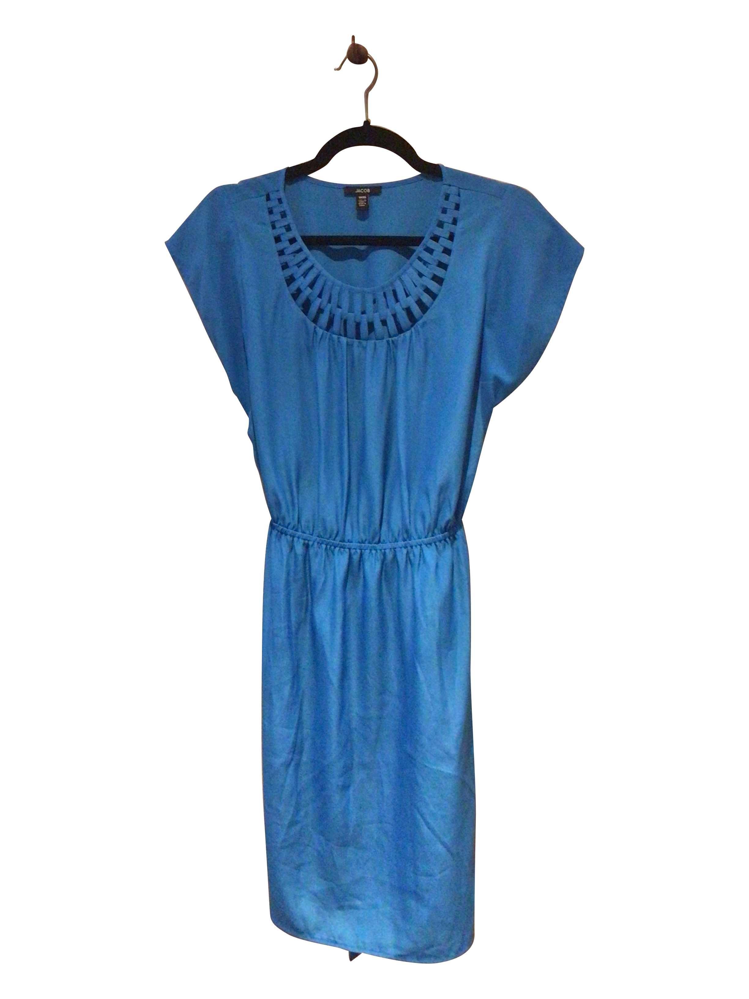 JACOB Stylish Regular Fit Blue Wrap Dress - Size XS