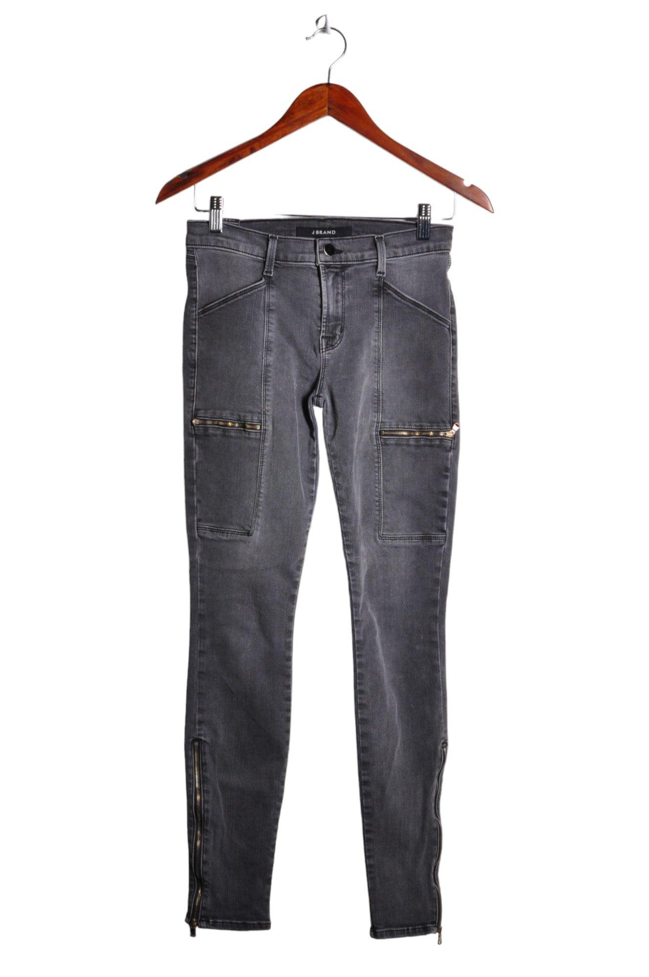 J. BRAND Stylish Women's Gray Regular Fit Straight-Legged Jeans - Size 27