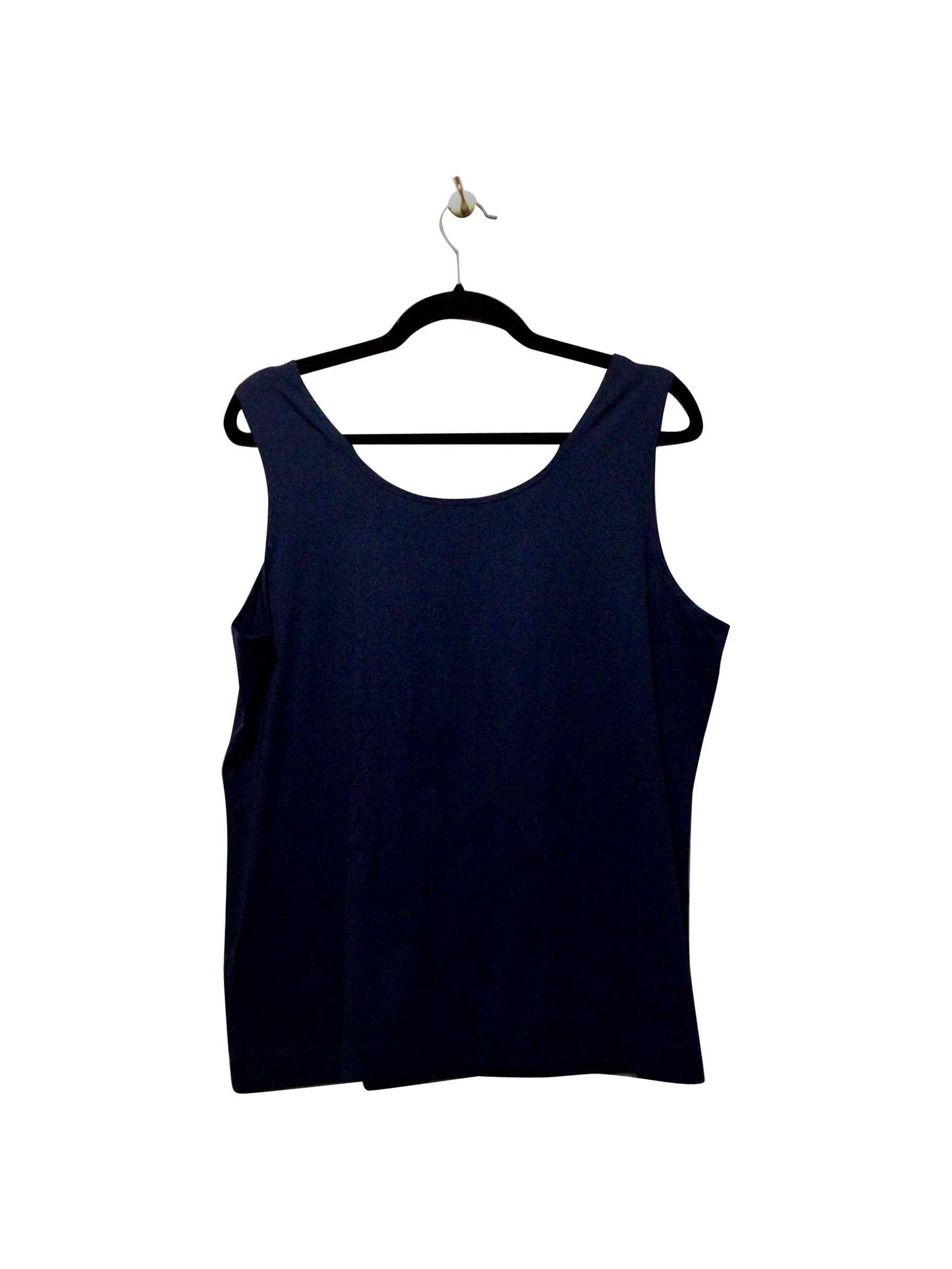 CHICO'S Blue Regular Fit Second - Hand Tank Top - Size 3