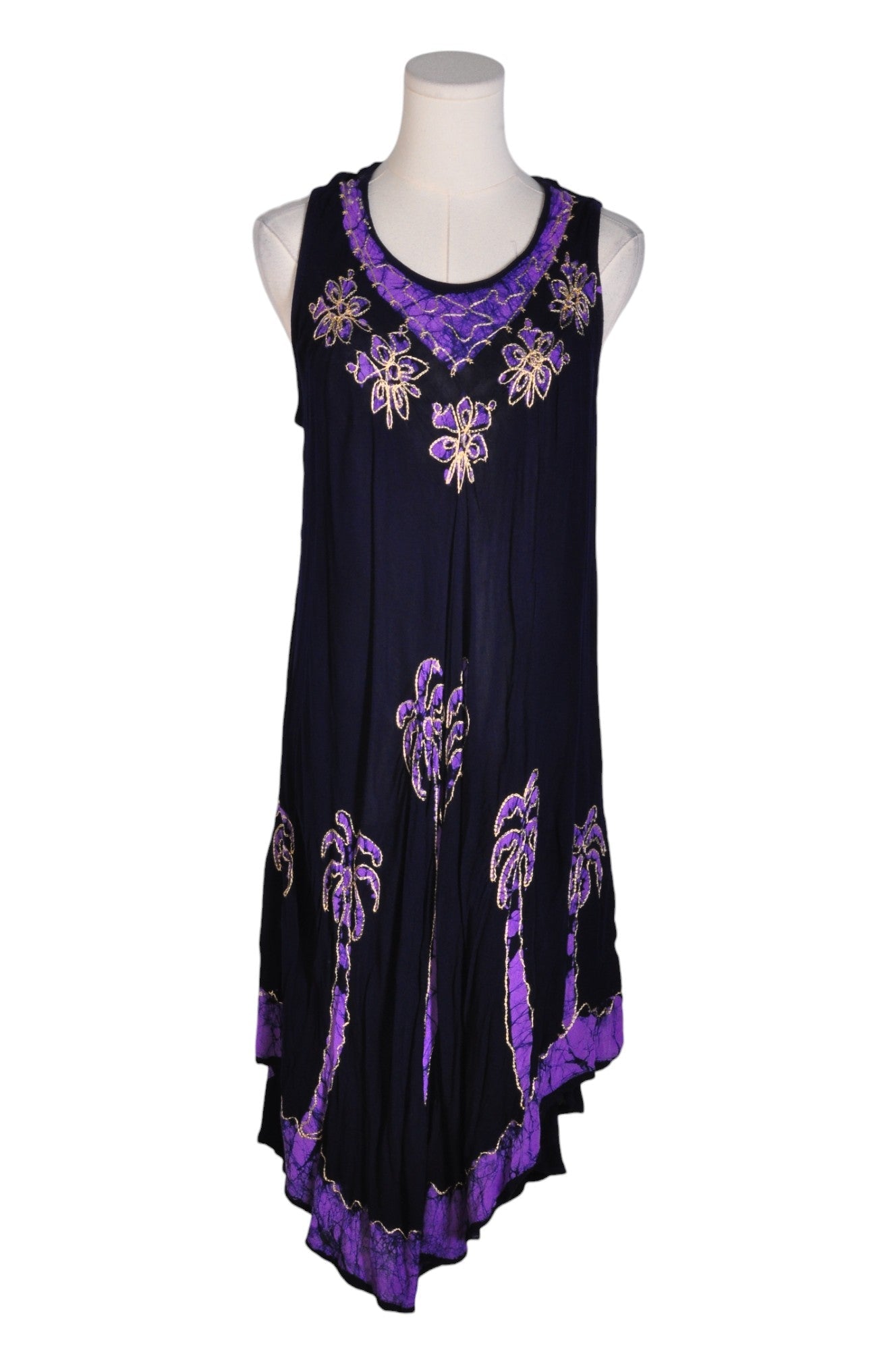 Gorgeous DIVINE Purple Regular Fit High Low Dresses for Women - Size M