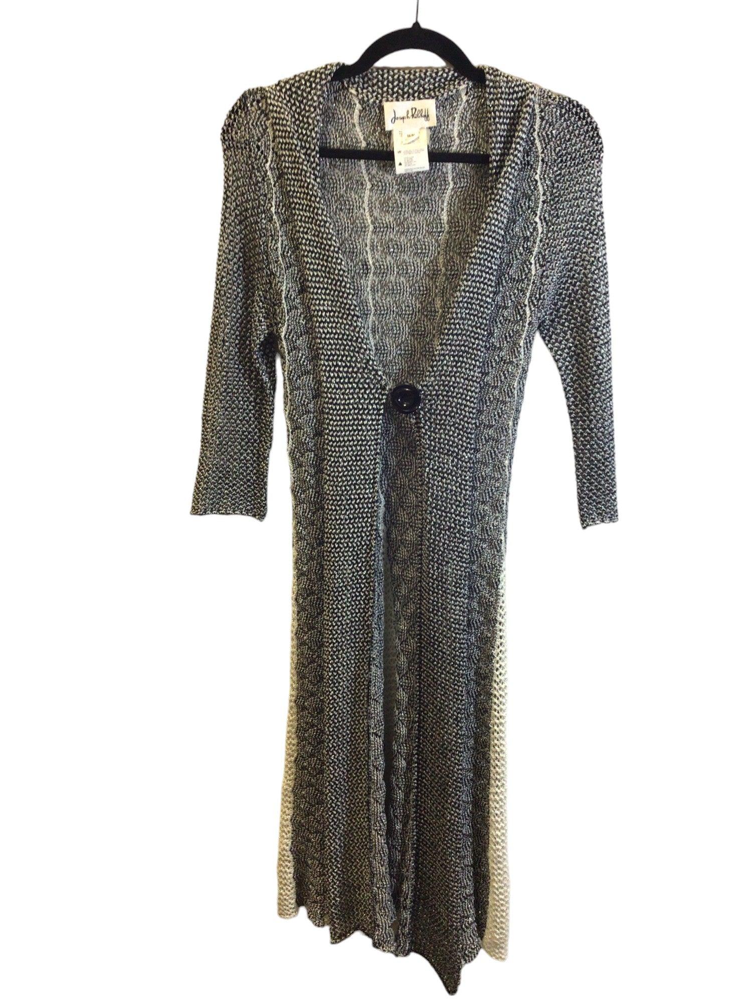 JOSEPH RIBKOFF Stylish Women's Black Wrap Dress in Regular Fit - Size M