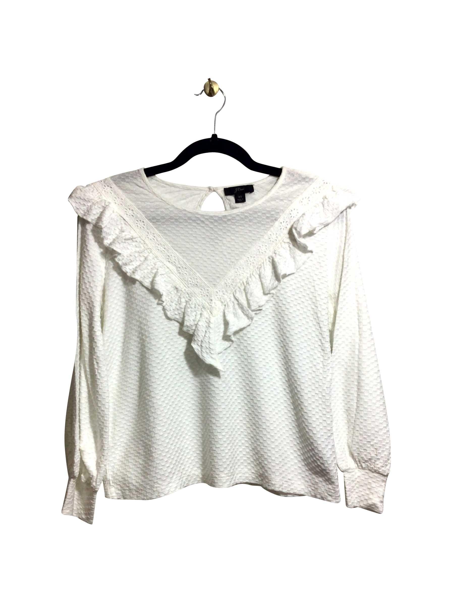 J. CREW Stunning White Regular Fit Blouse - Size XS