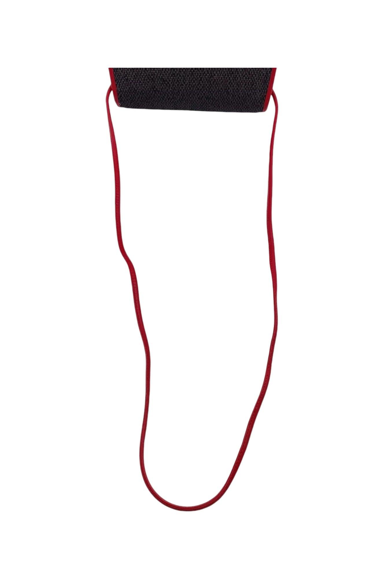Saint Laurent Gray/Red Pochette NS080768 Stylish Shoulder Bag
