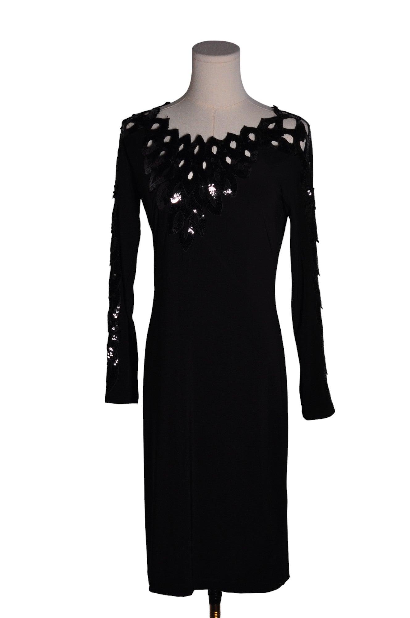 JOSEPH RIBKOFF Stylish Women's Black Regular Fit Maxi Dress - Size 4