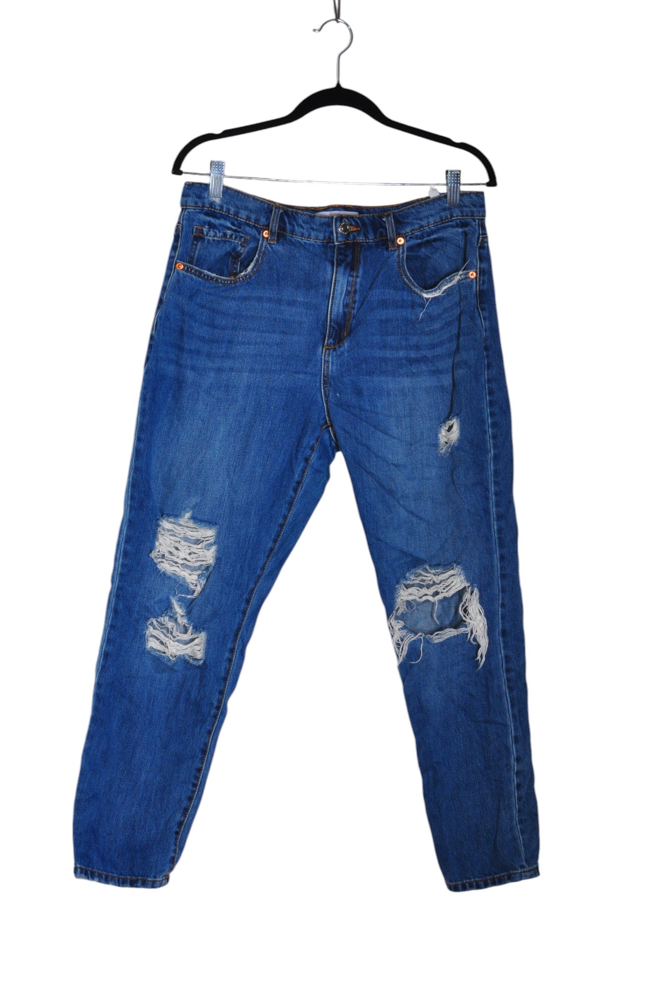 DYNAMITE Stylish Blue Women's Regular Fit Straight-Legged Jeans - Size 30