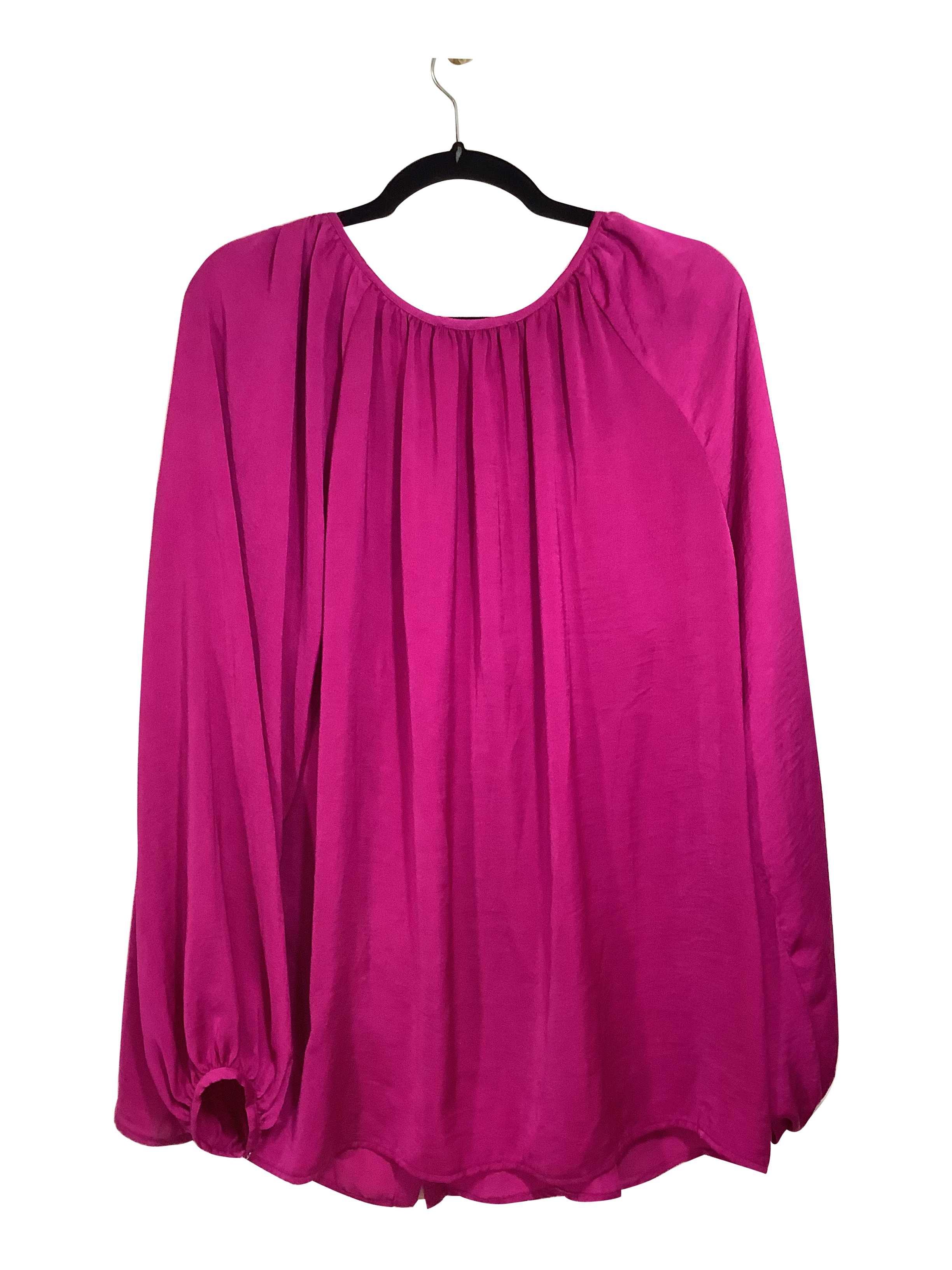 JEANNE BEKER Stylish Regular Fit Pink Button - down Top Size 18