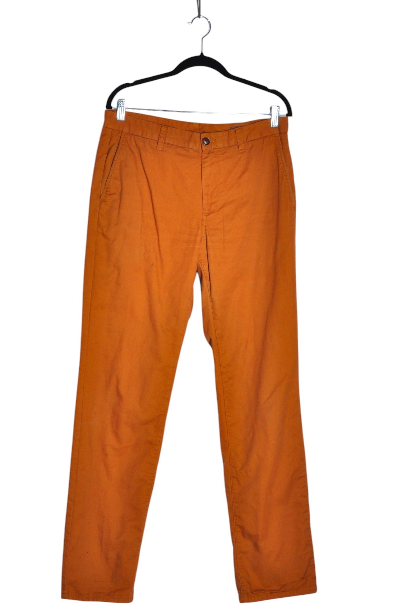 BONOBOS Stylish Men's Brown Regular-Fit Work Pants - Size 33