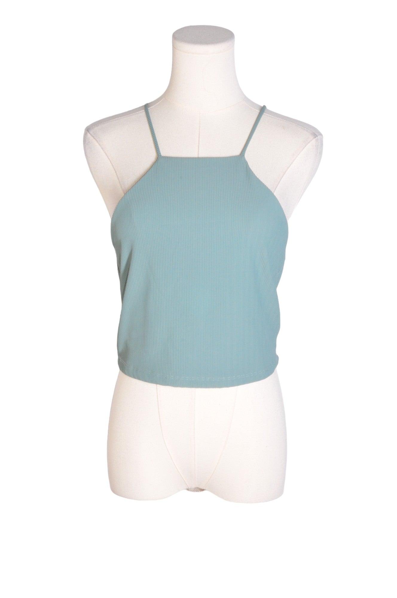 DYNAMITE Stylish Women's Green Regular-Fit Crop Tops - Size M