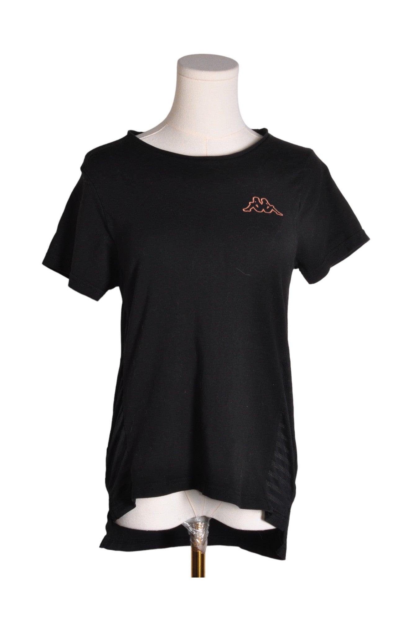 Stylish KAPPA Black Regular-Fit Women's T-Shirt - Size S
