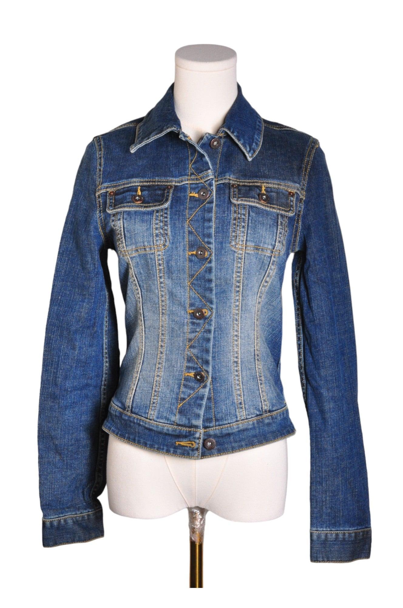 Stylish BRODY JEANS Women's Blue Denim Jacket - Regular Fit, Size XS