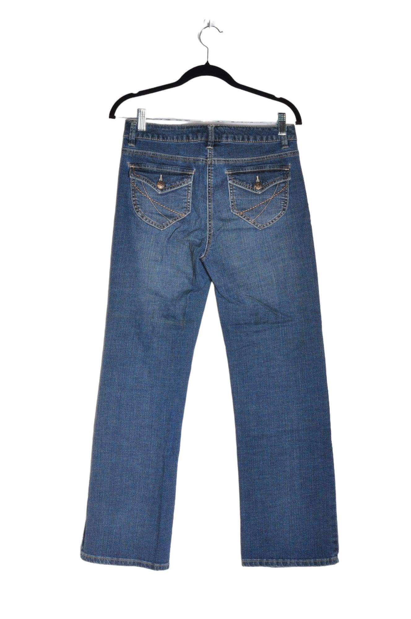 DENVER HAYES Stylish Women's Blue Regular Fit Straight-Legged Jeans - Size 30