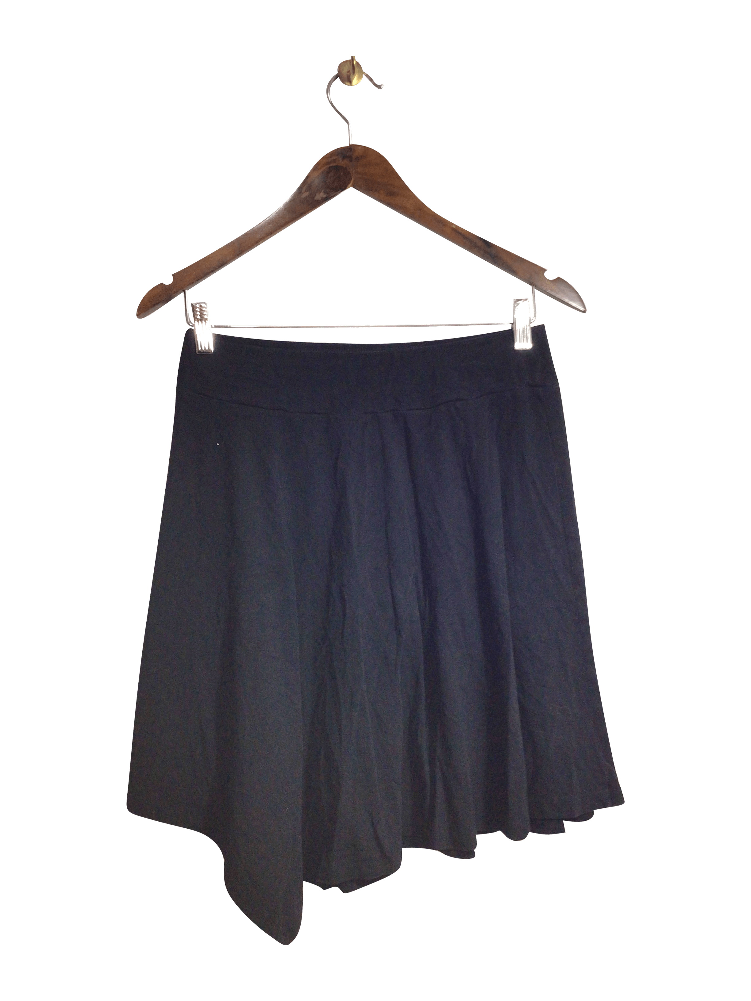 Stylish ECHO RAIN Women's Black Regular Fit Casual Knee-Length Skirt - Size M