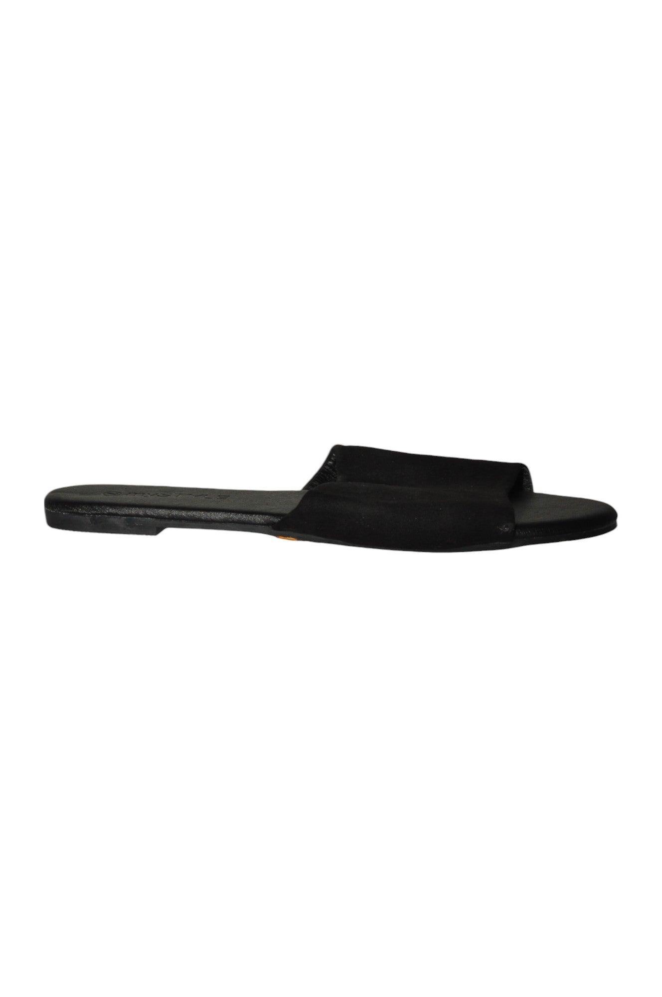 Stylish MY STYLE Women's Black Regular-Fit Sandals in Size 7