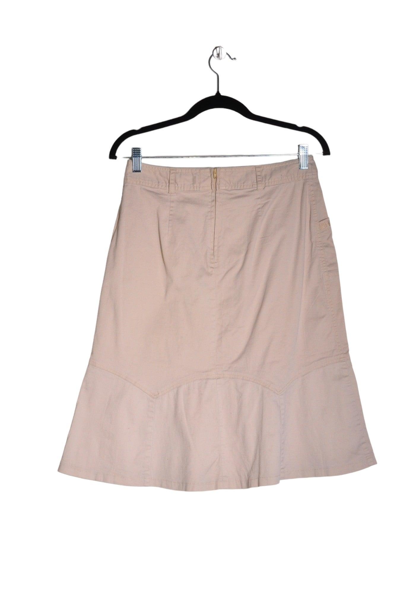 JESSICA Women's Stylish A-Line Beige Skirt, Size 4 - Regular Fit