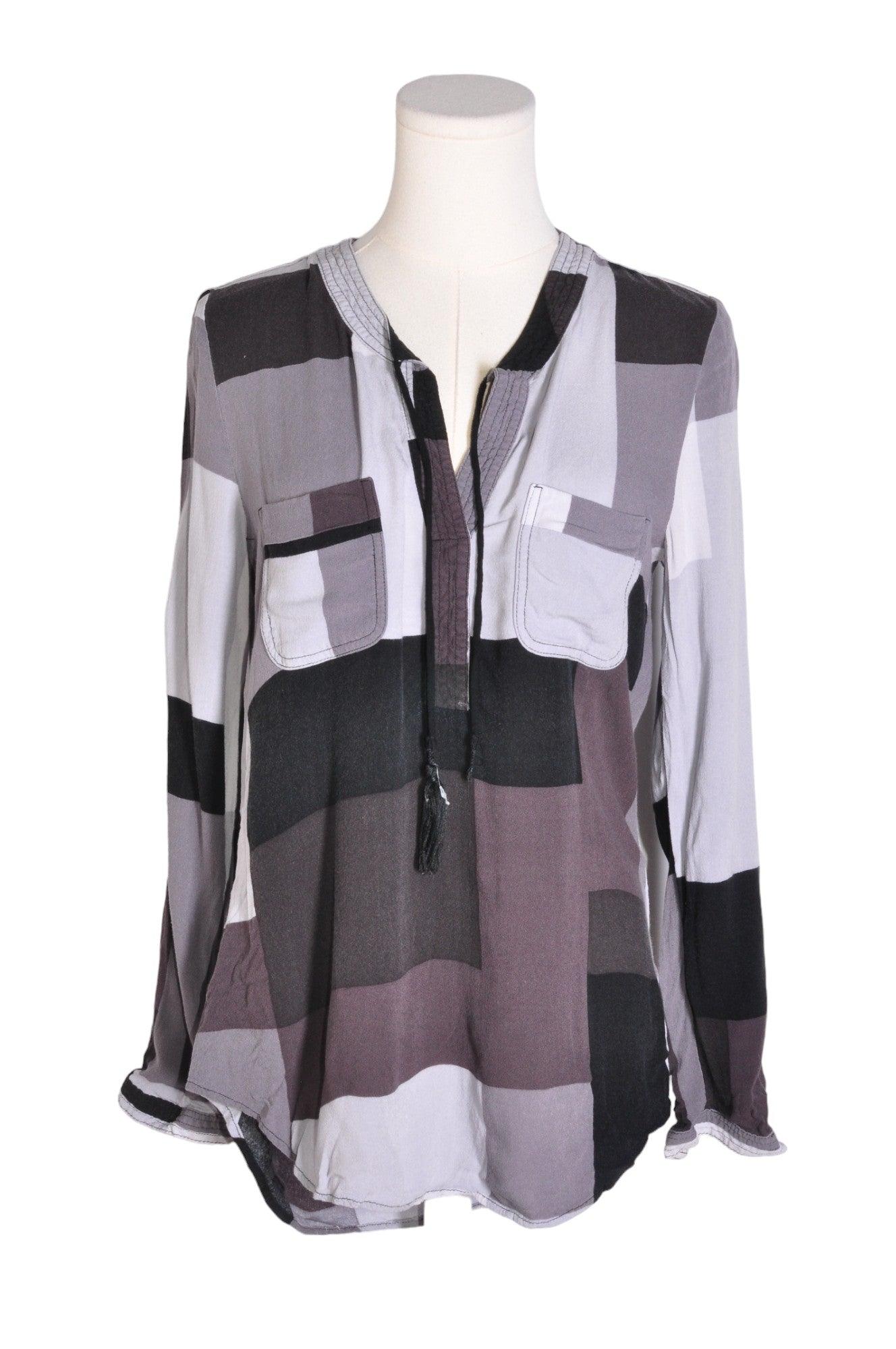 Stylish CHATEAU Gray Regular - Fit Women's Blouses in XS Size
