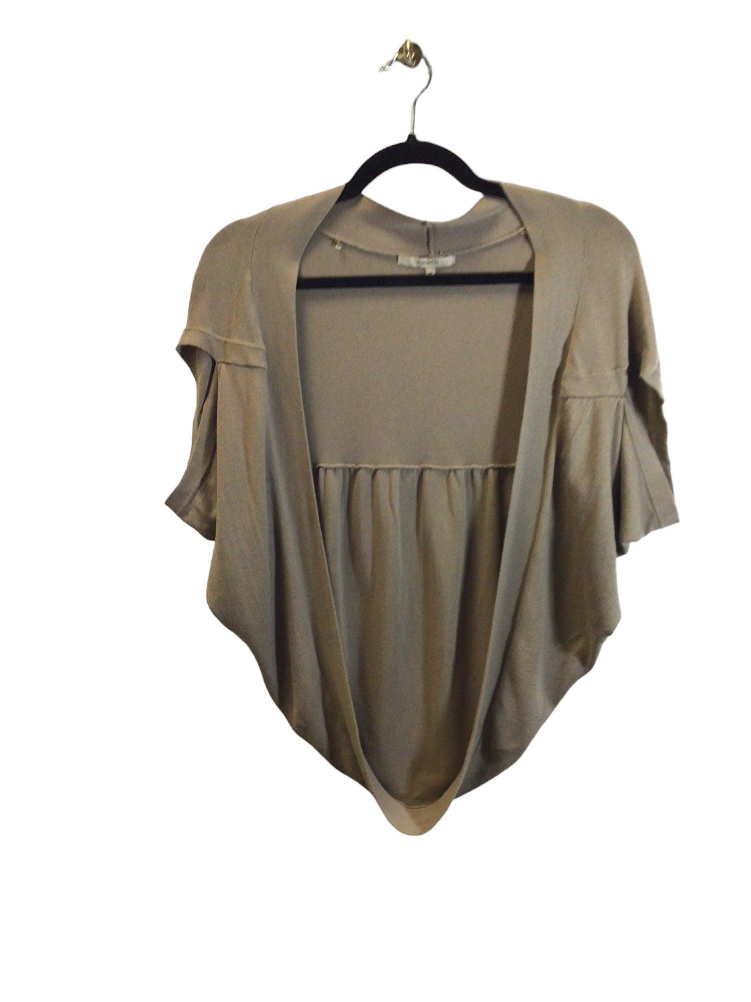 Stylish RW&CO Second - Hand Women's Brown Regular - Fit Blouses in Size S