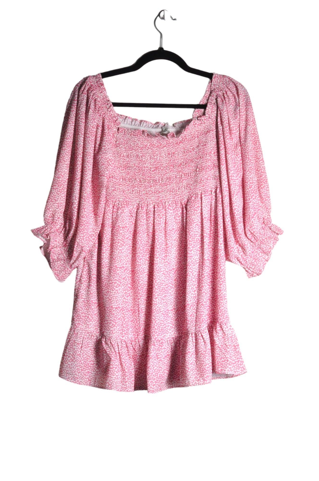 Stylish DAVI & DANI Pink Regular Fit Women's Blouses - Size M