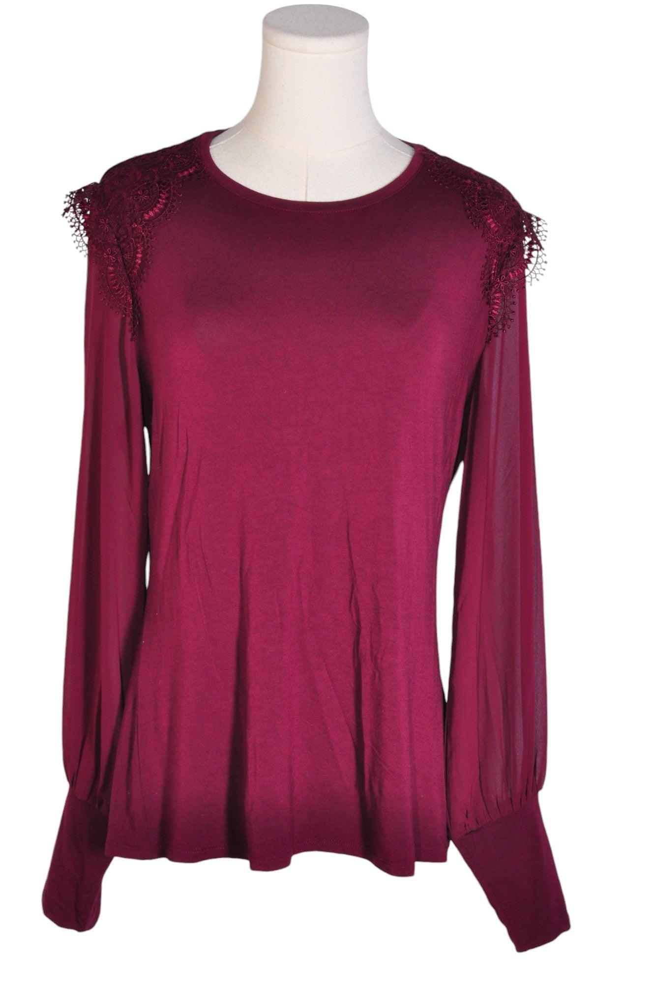 Stylish RW&CO Regular Fit Purple Women's Blouse - Size L
