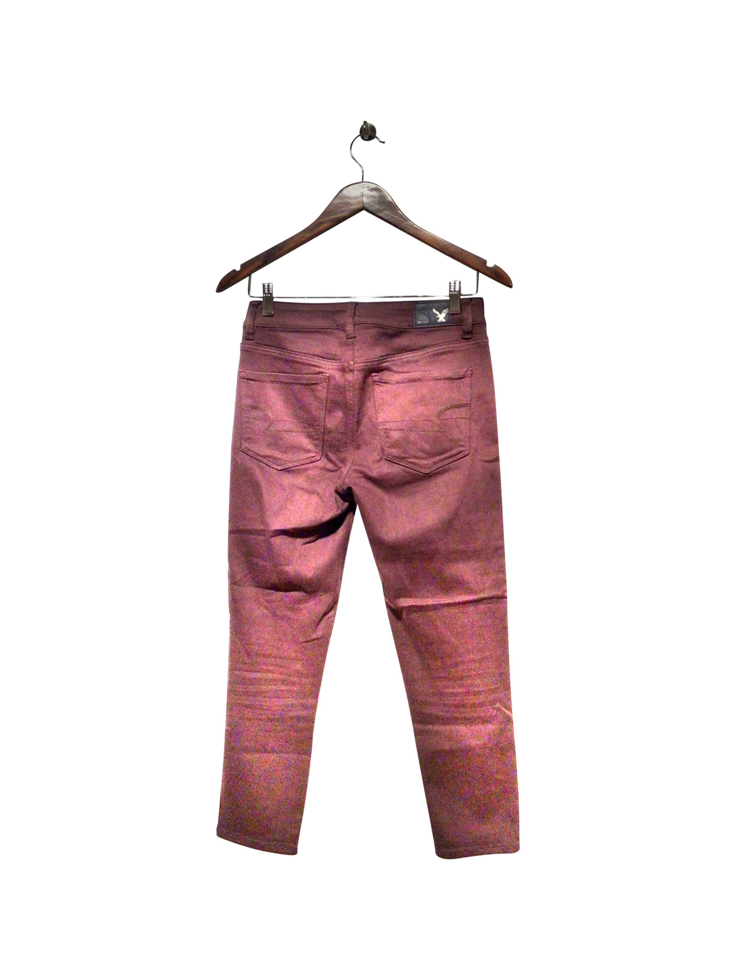 Stylish AMERICAN EAGLE Regular Fit Purple Pant - Size 4