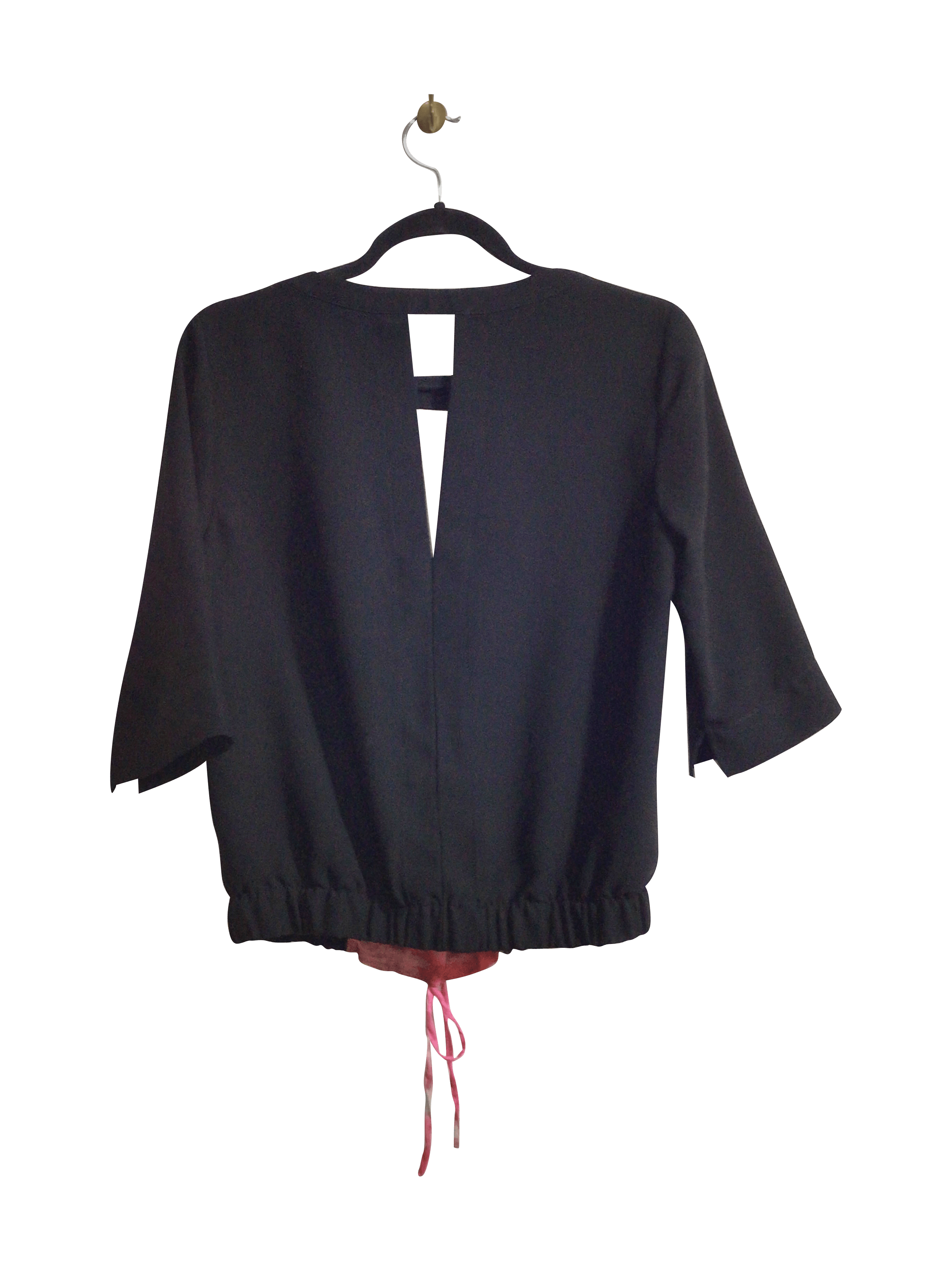 Stylish RW&CO Women's Black Regular-Fit Blouse - Size S