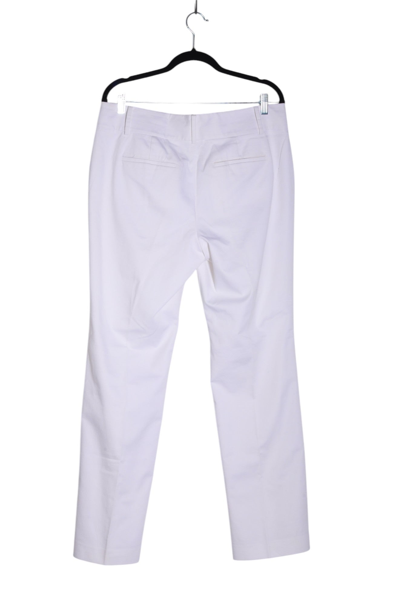 ANN TAYLOR Women's White Regular Fit Size 10 Second - Hand Work Pants