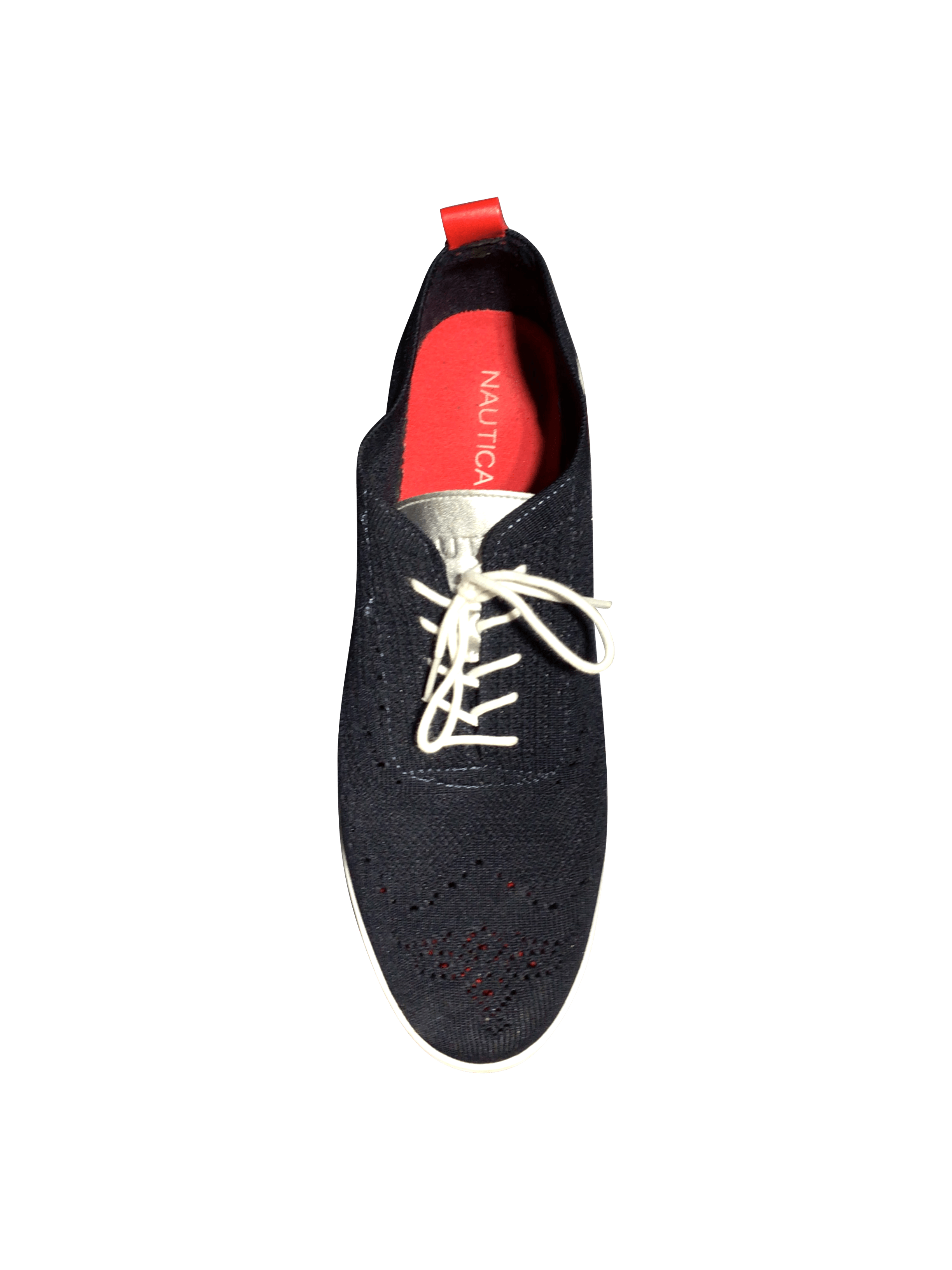 Stylish NAUTICA Women's Blue Regular-fit Sneakers - Size 8.5