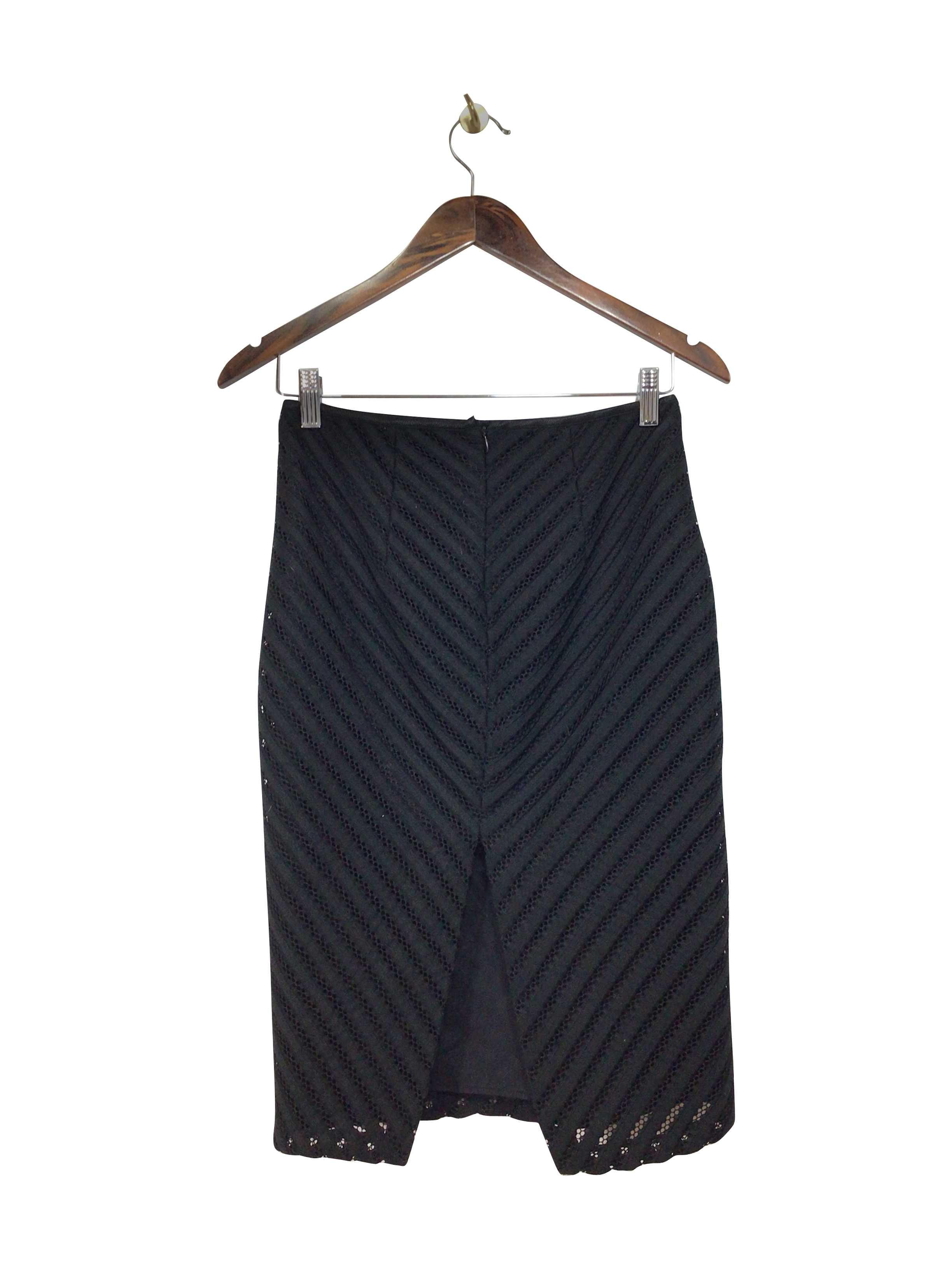 RW&CO Stylish Regular Fit Second-Hand Black Skirt - Size 4