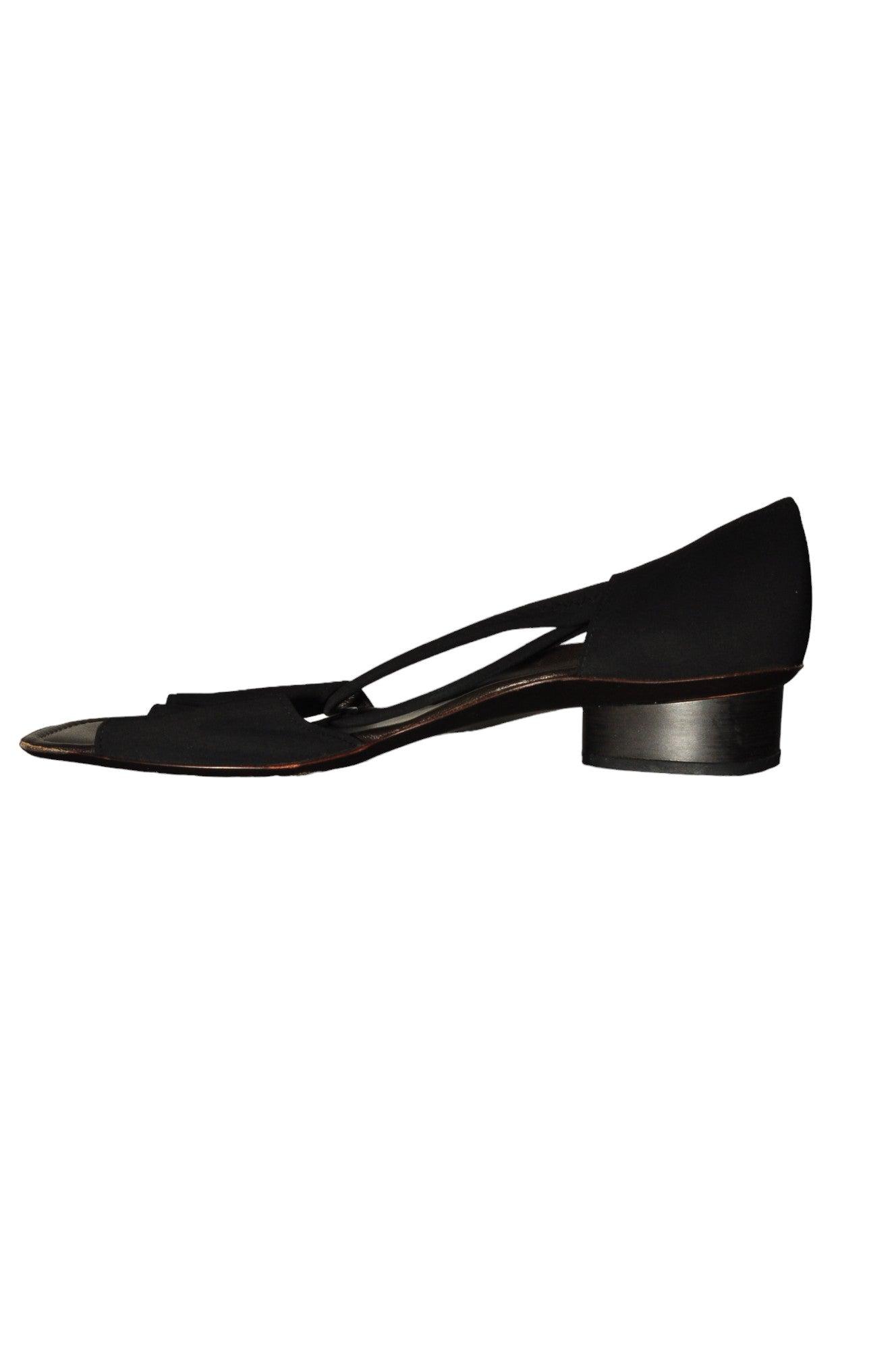 Stylish BRUNATE Black Regular Fit Women Sandals in Size 40
