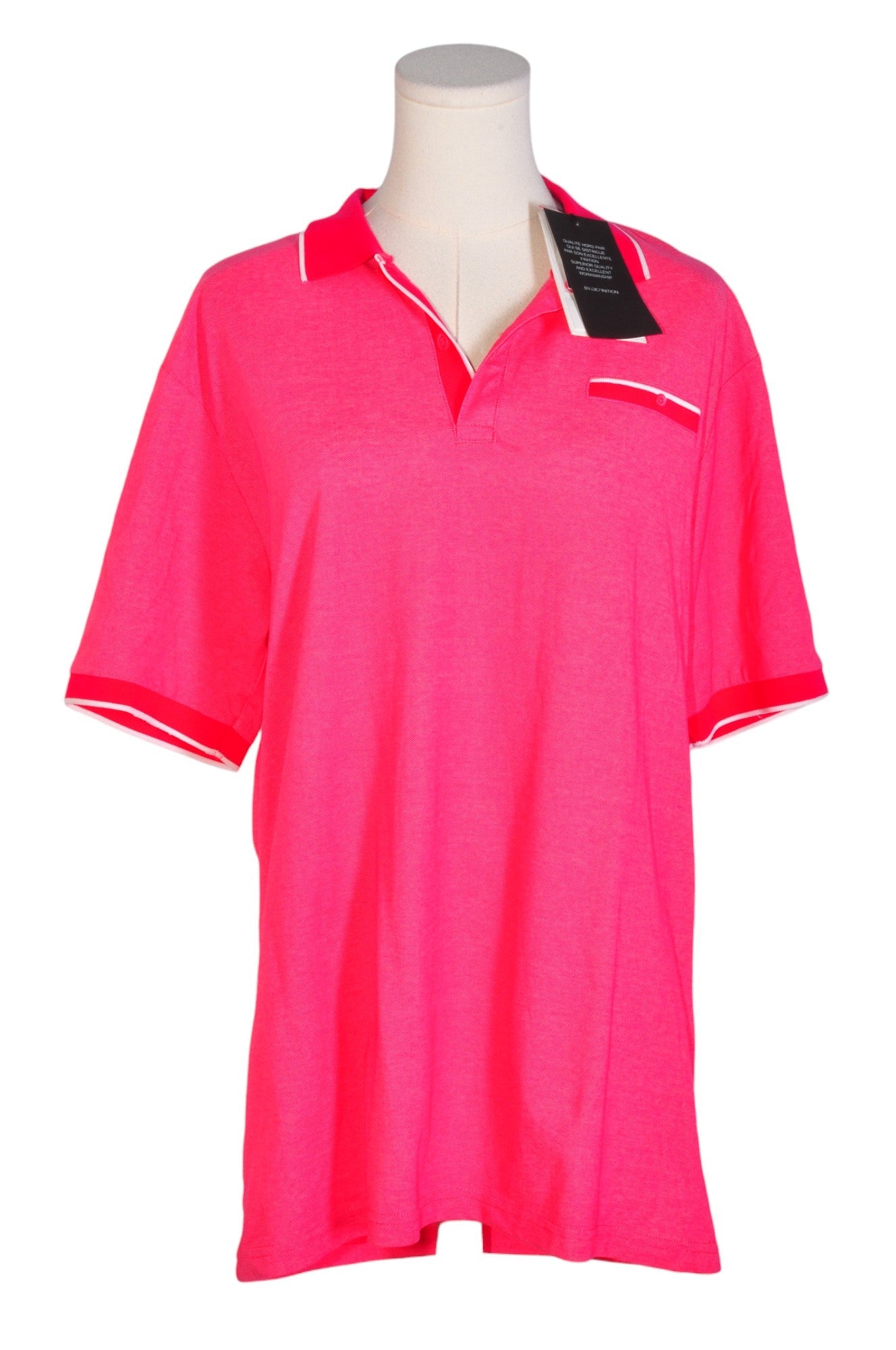 DEFINITION Stylish Regular Fit Men's Pink T-Shirt - Size L
