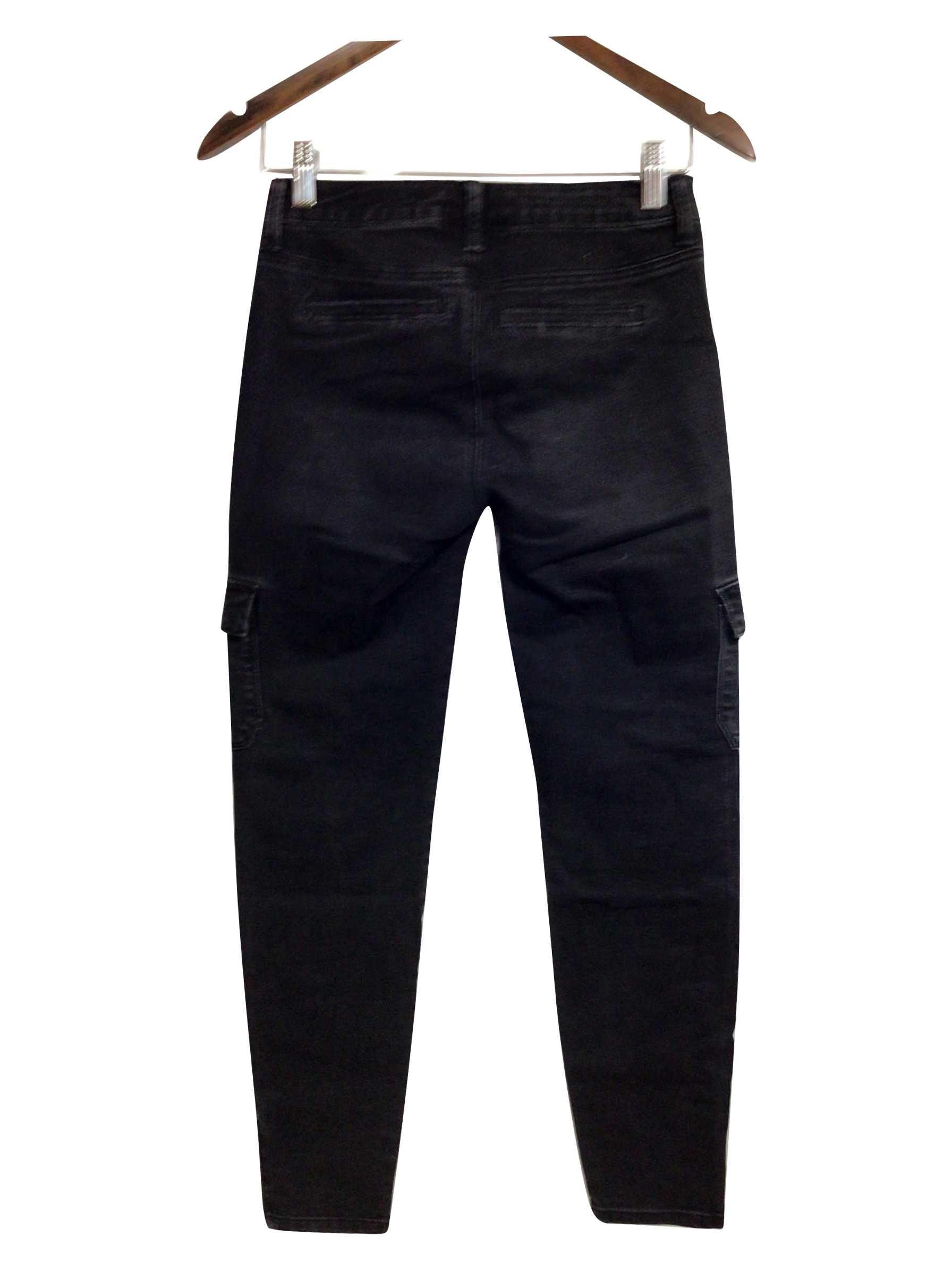 DEX Black Regular Fit Ankle-Length Straight-Legged Second-Hand Jeans - Size 26