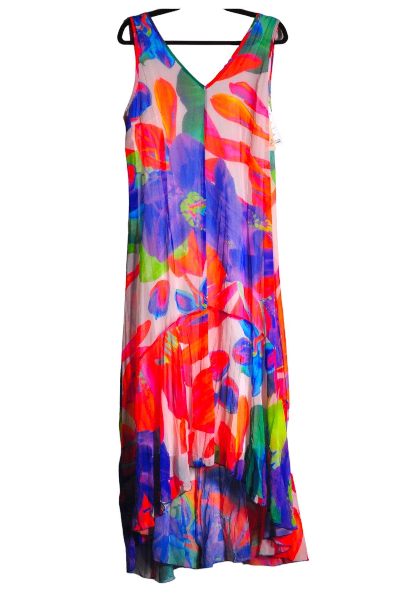 DOLCEZZA Stylish Women's Orange Regular Fit Maxi Dress - Size L
