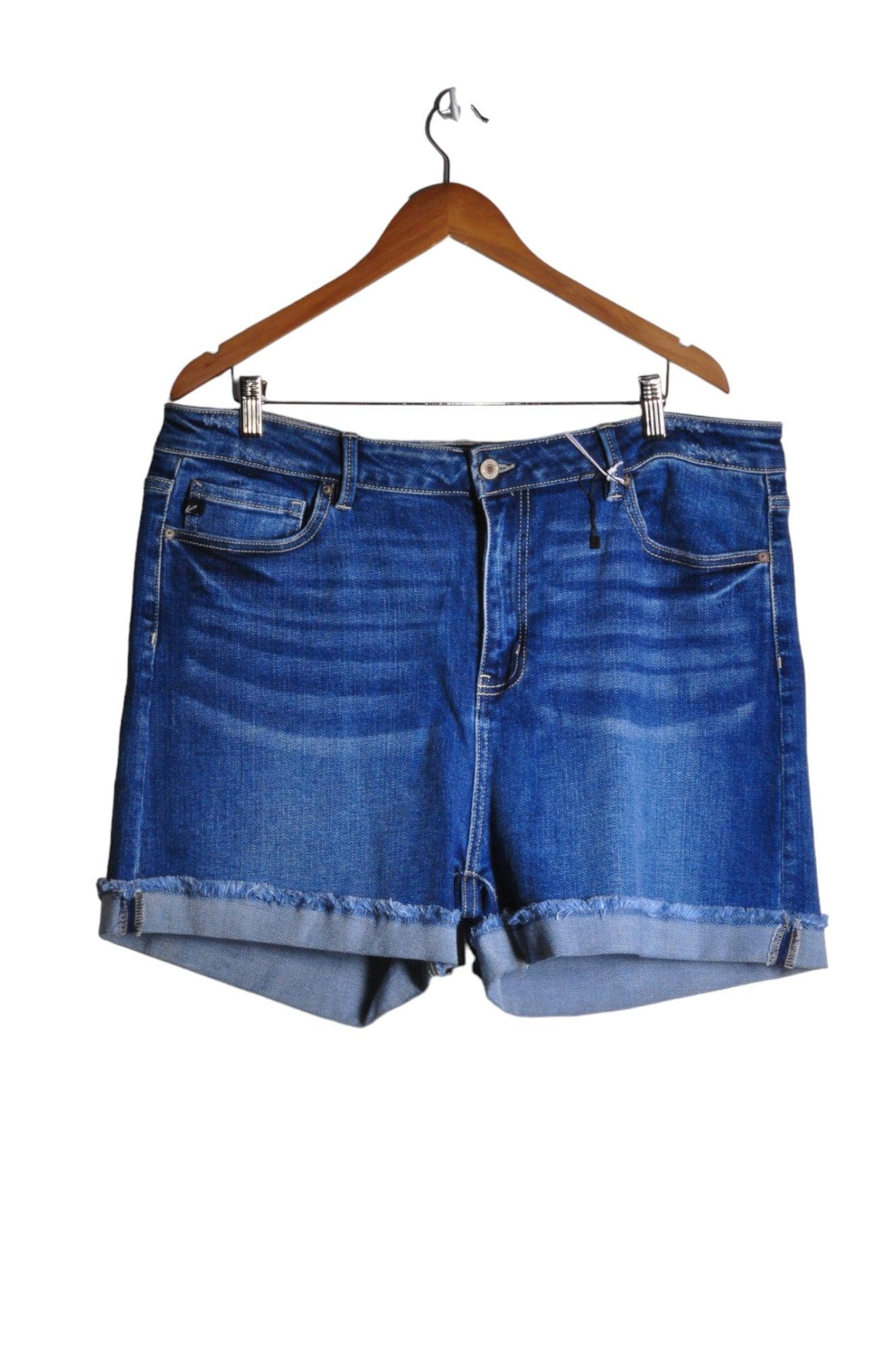 KANCAN Women Denim Shorts Regular fit in Blue - XL, 3XL