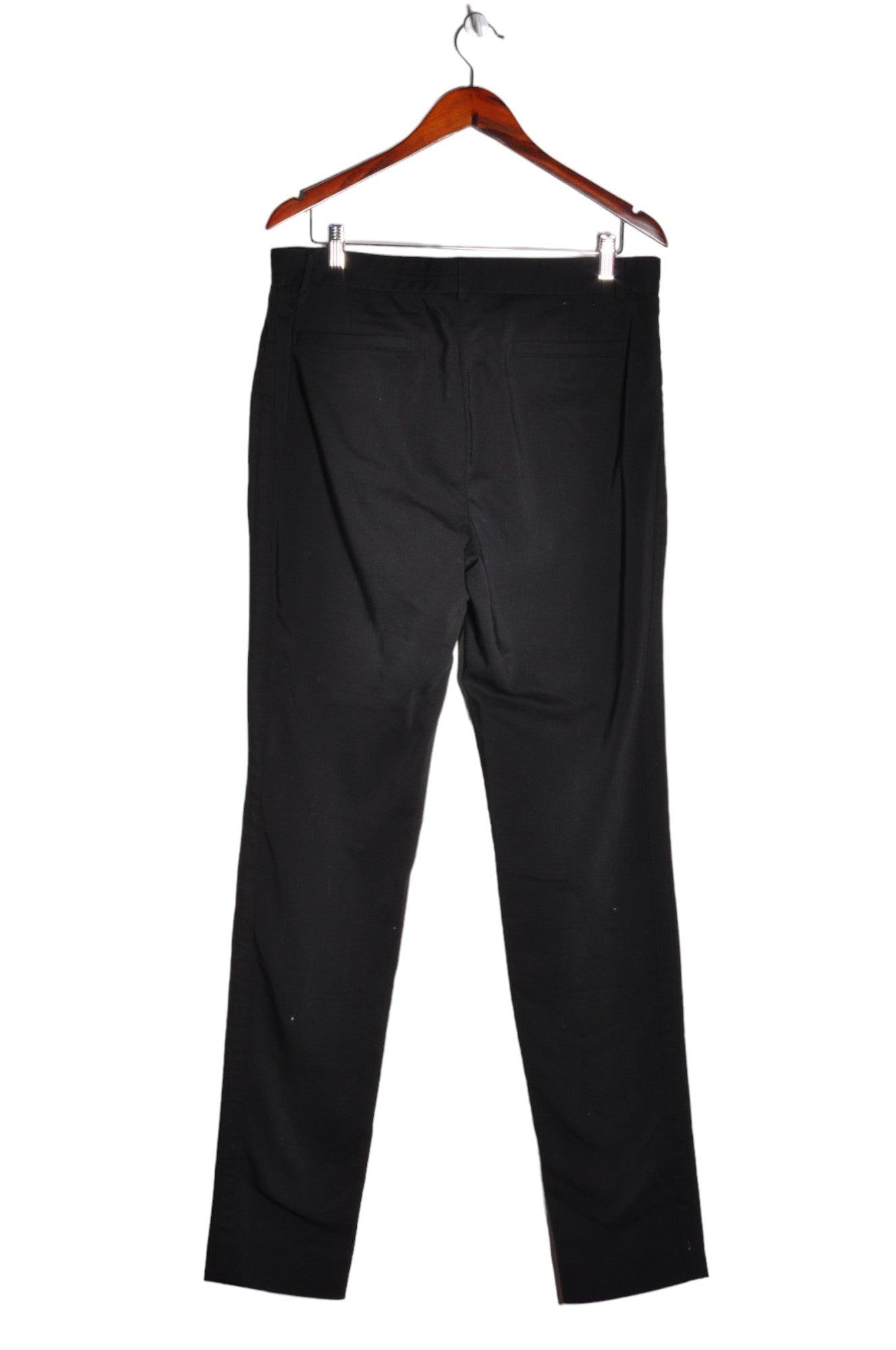 Stylish KARL LAGERFELD Women's Regular Fit Black Work Pants - Size 14
