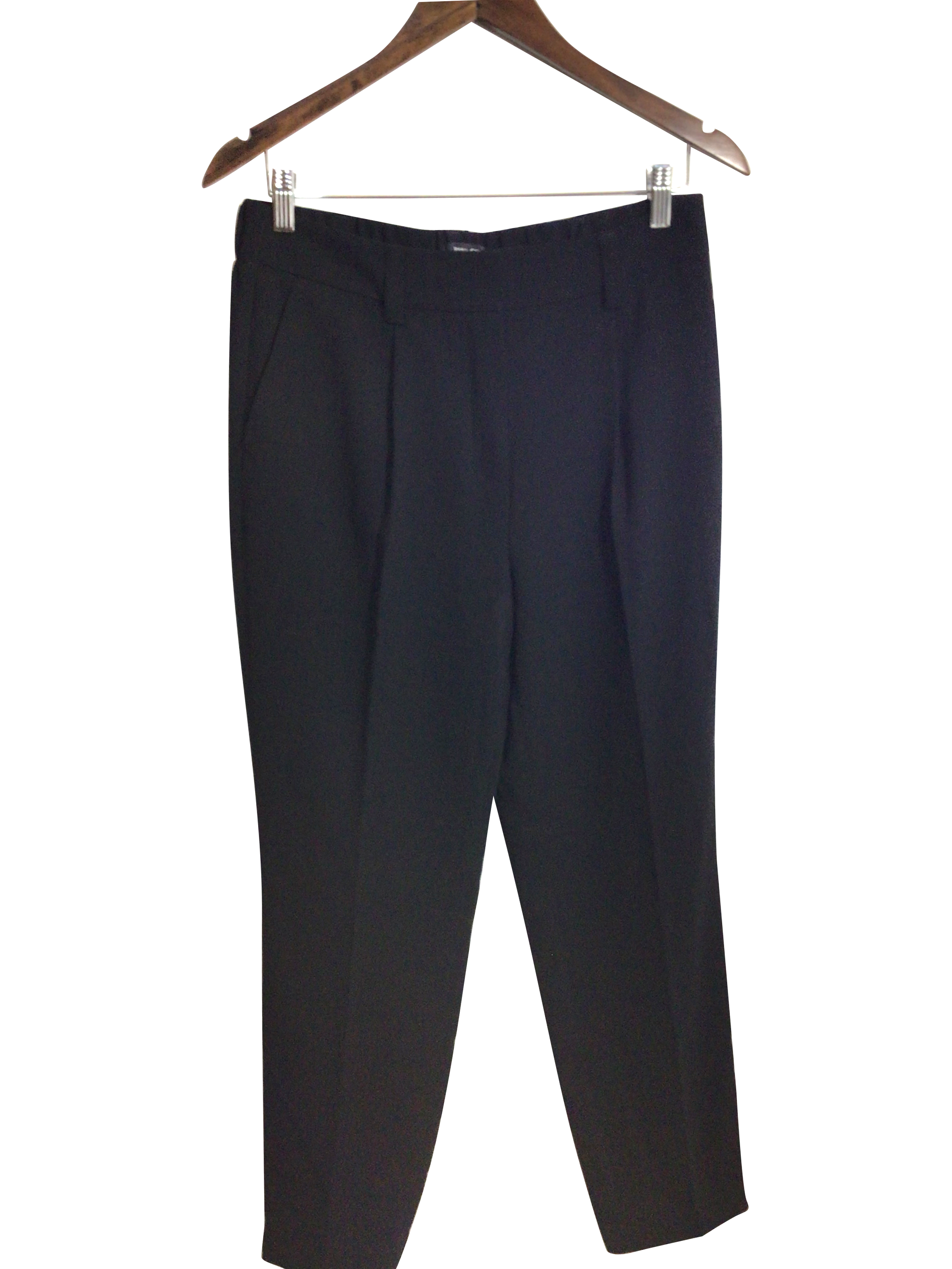 Stylish RW&CO Women's Regular Fit Black Work Pants - Size 8