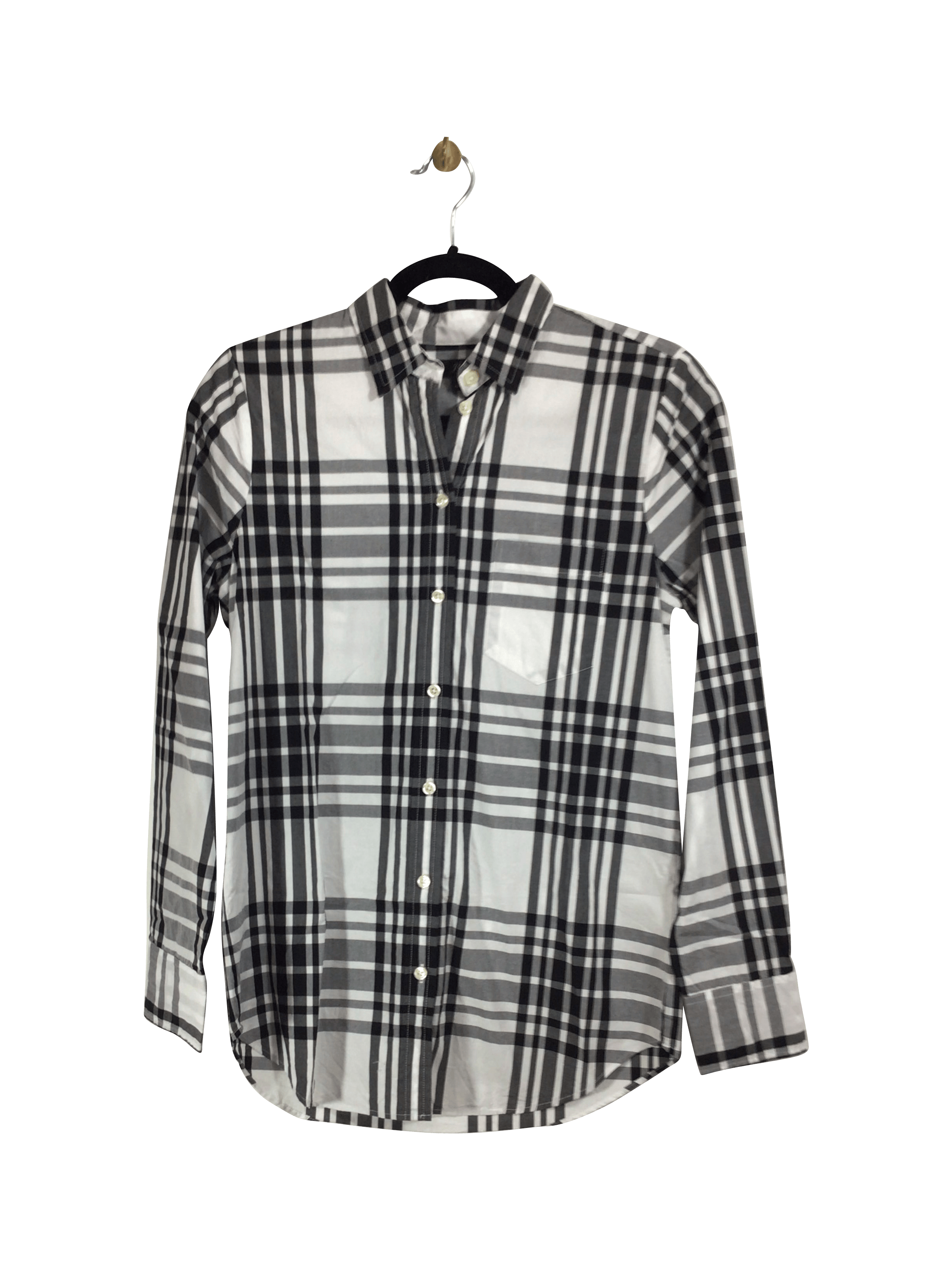 J. CREW Women's Classic White Regular Fit Button - Down Tops in XS