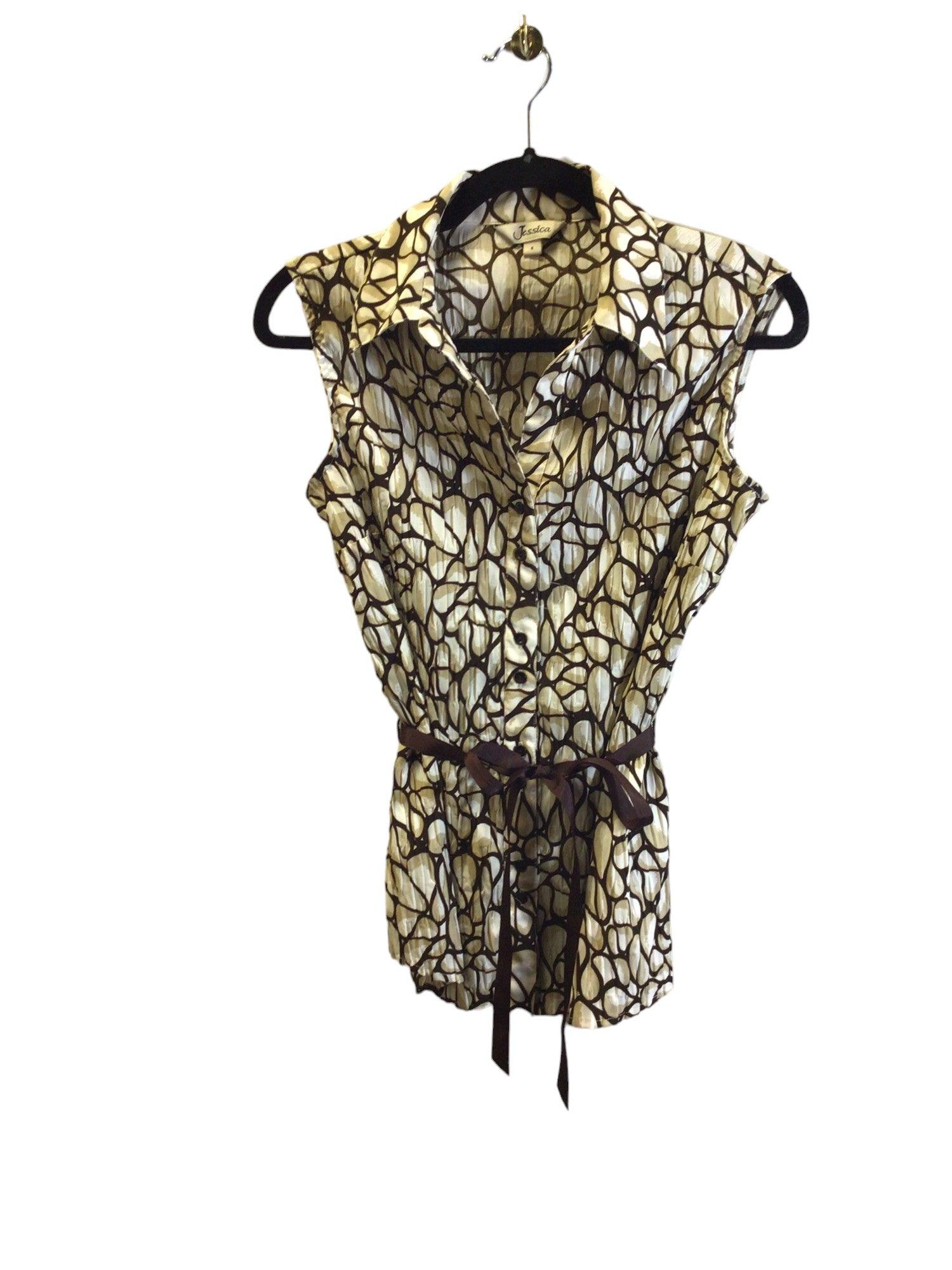JESSICA Stylish Women's Brown Regular-Fit Blouse - Size 6